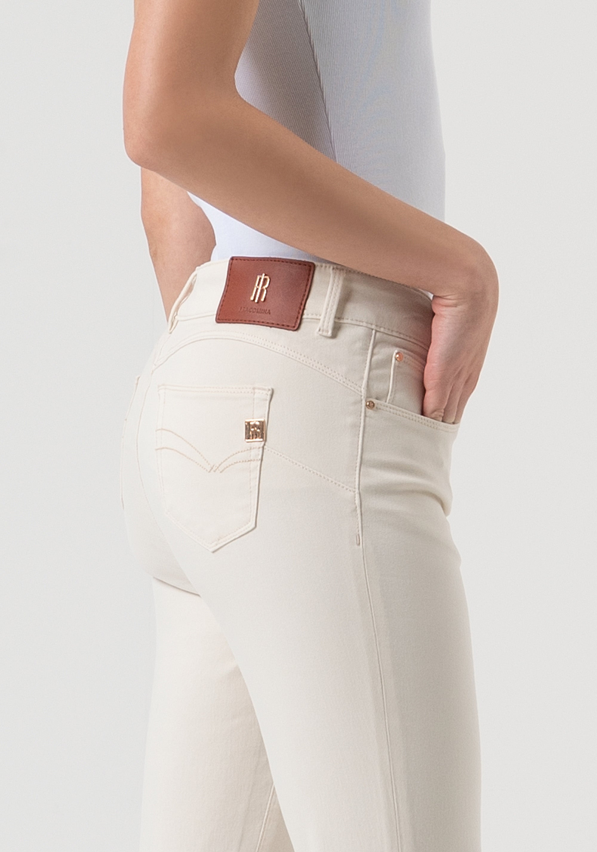 Jeans slim effetto push up in raso FP25WV8000W72001-508 Fracomina