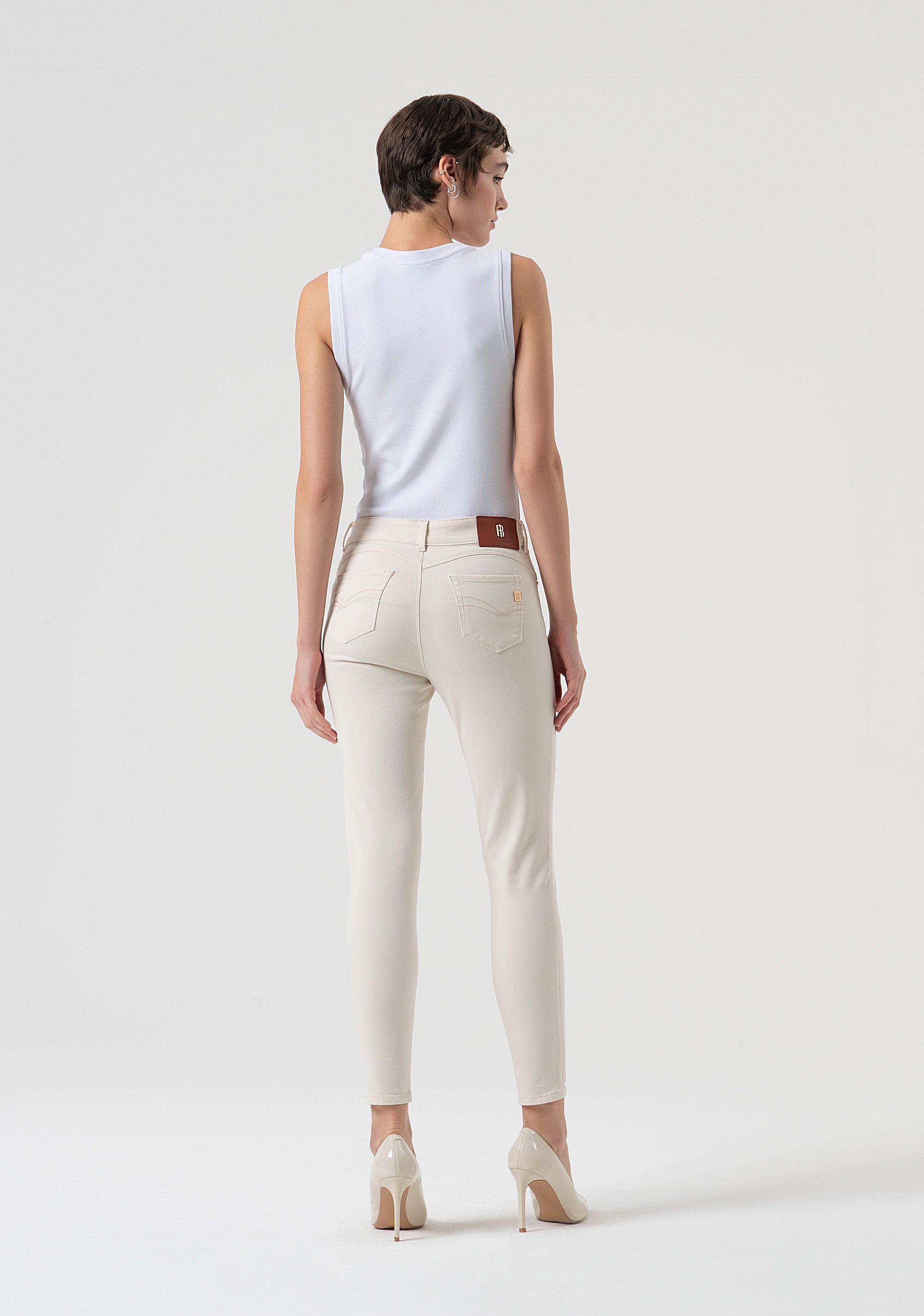 Jeans slim effetto push up in raso FP25WV8000W72001-508 Fracomina