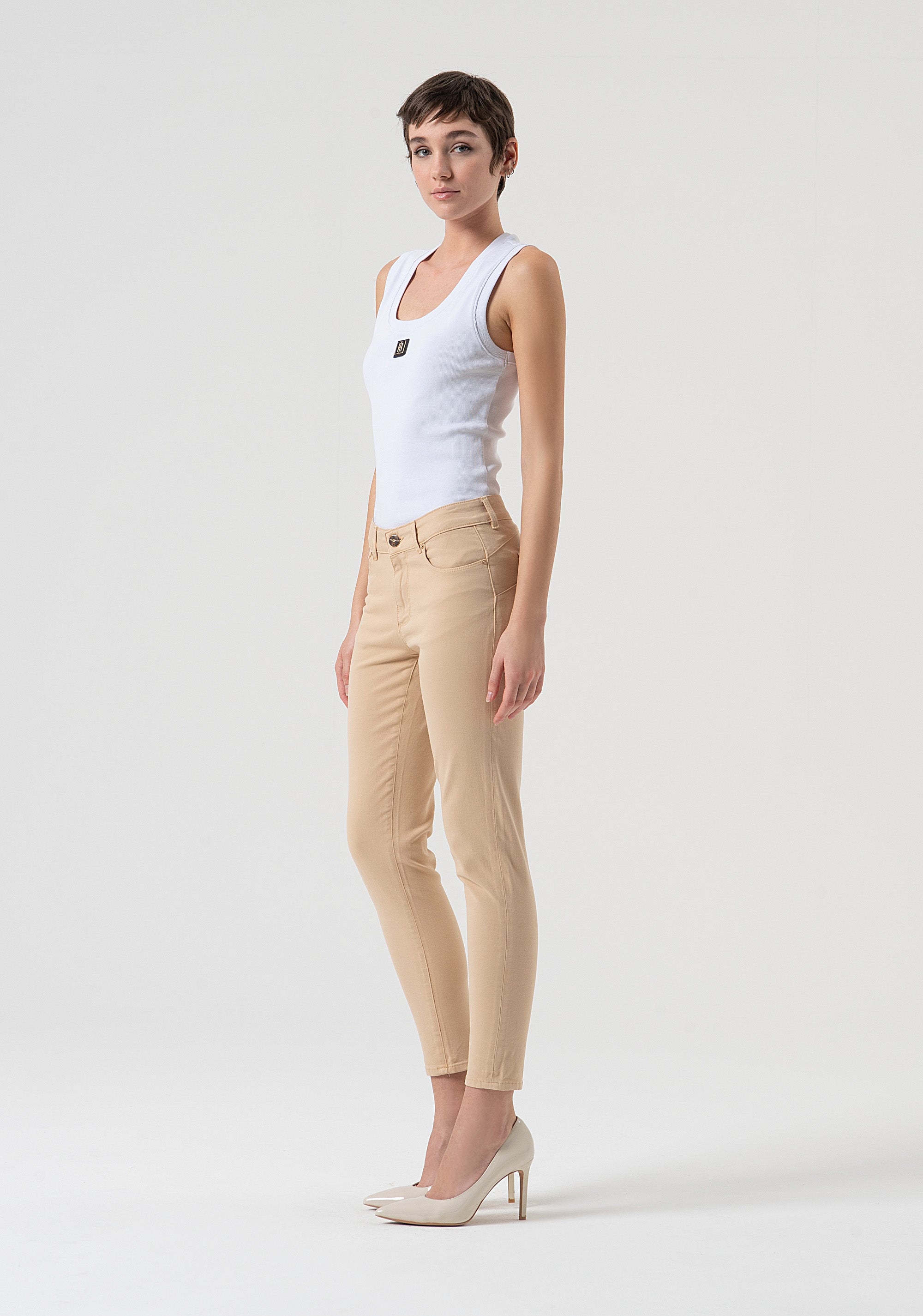 Jeans slim effetto push up in raso FP25WV8000W72001-L20 Fracomina