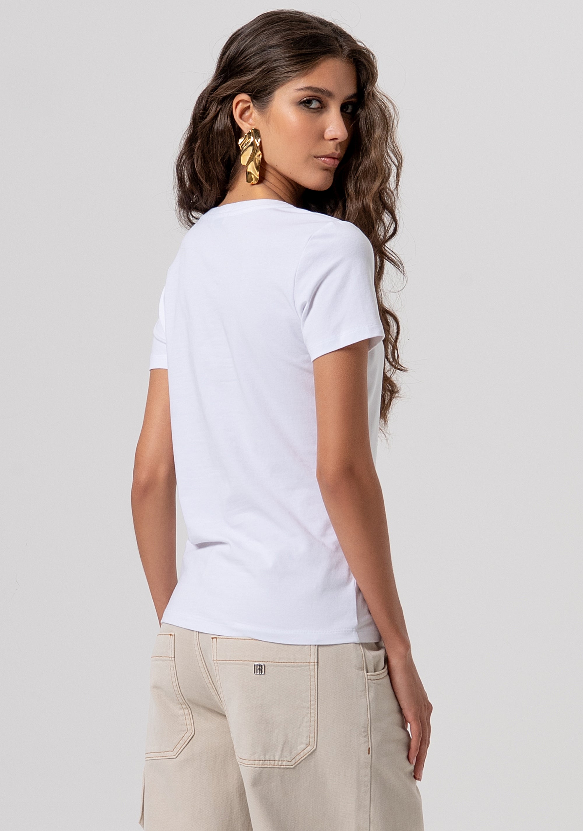 T-shirt maniche corte in jersey FP26ST3002J401N5-278 Fracomina