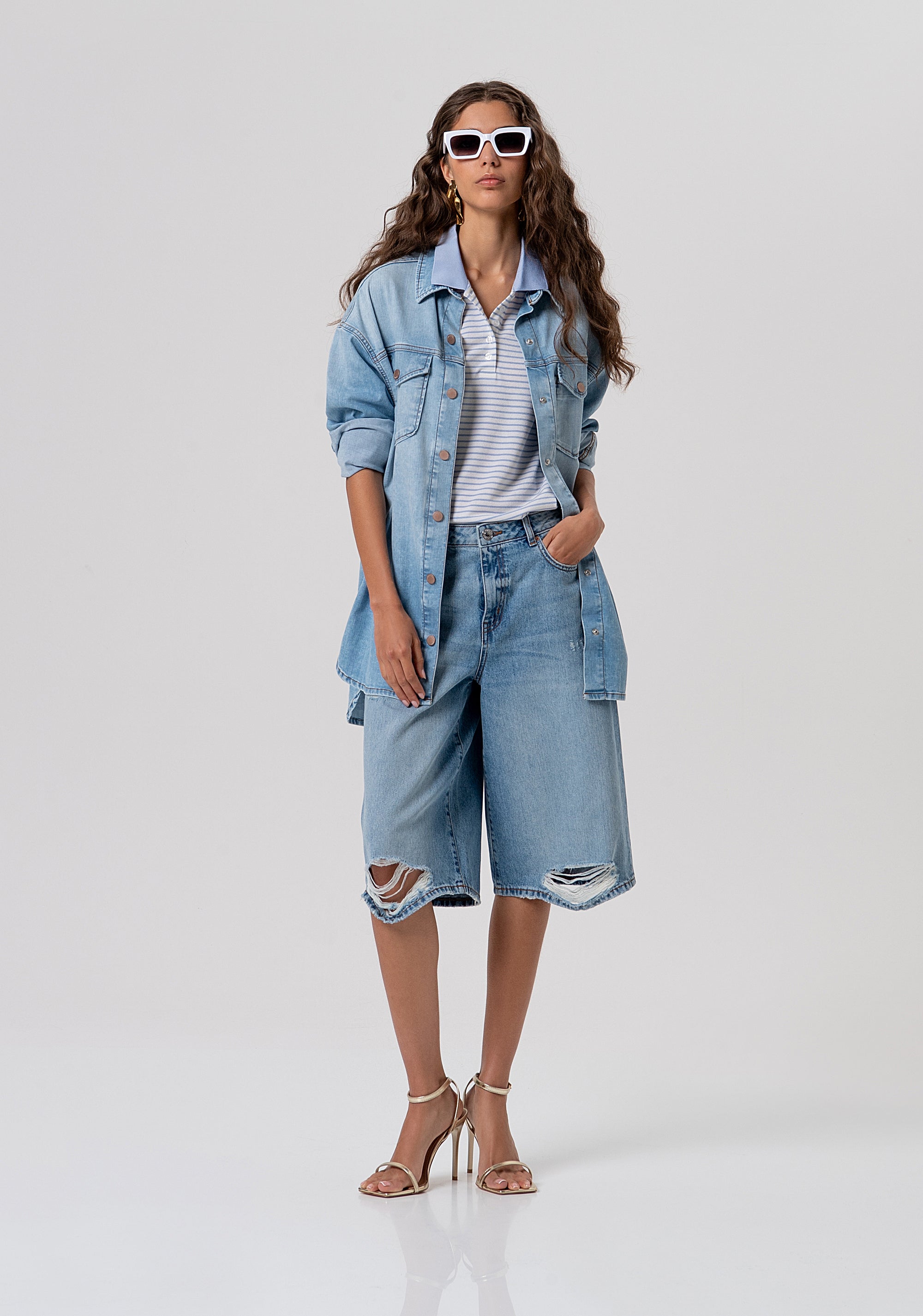 Polo t-shirt regular a righe FP26ST3021J490N8-I24 Fracomina