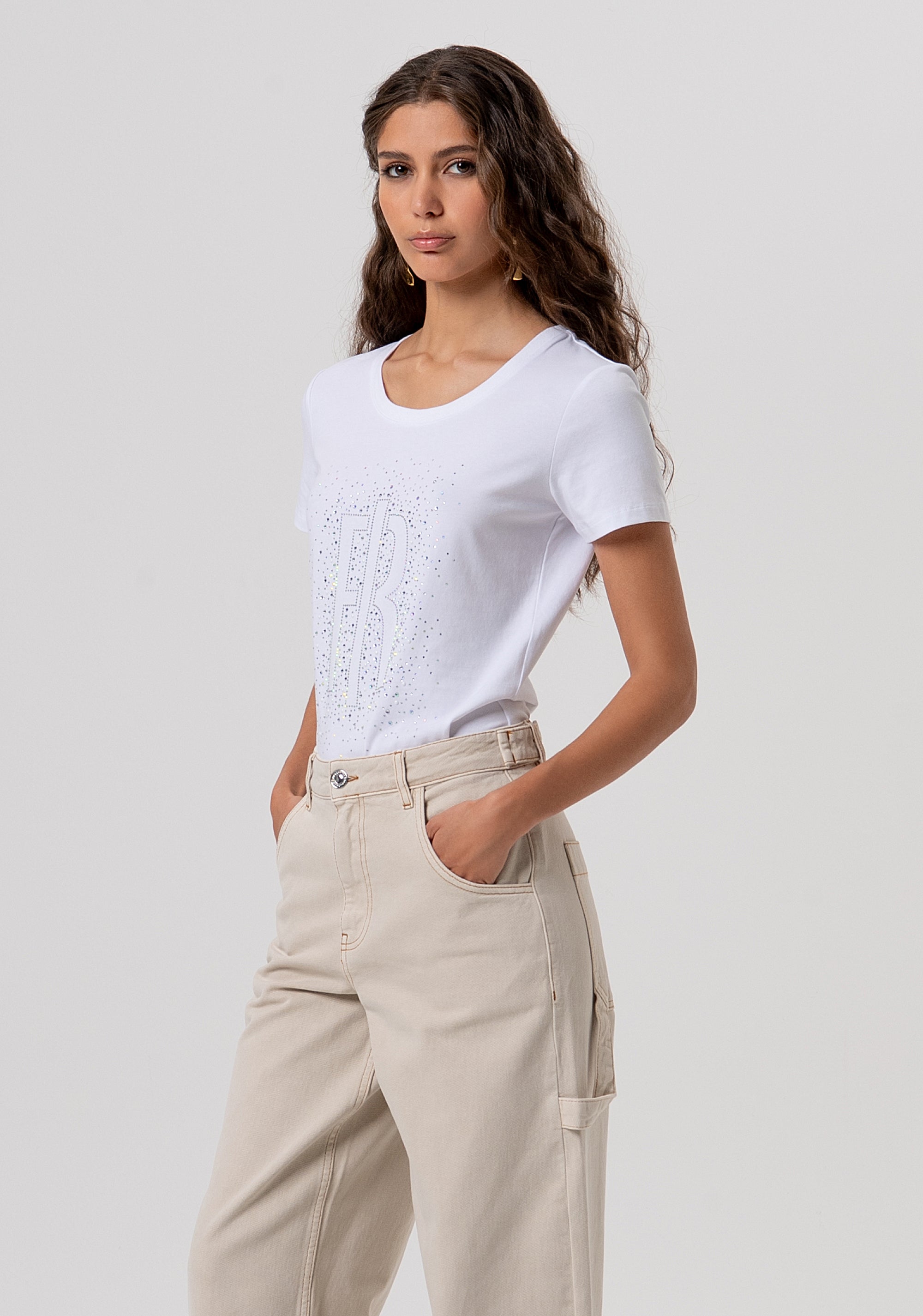 Pantalone carrot in bull FP26SV2005W61201-251 Fracomina