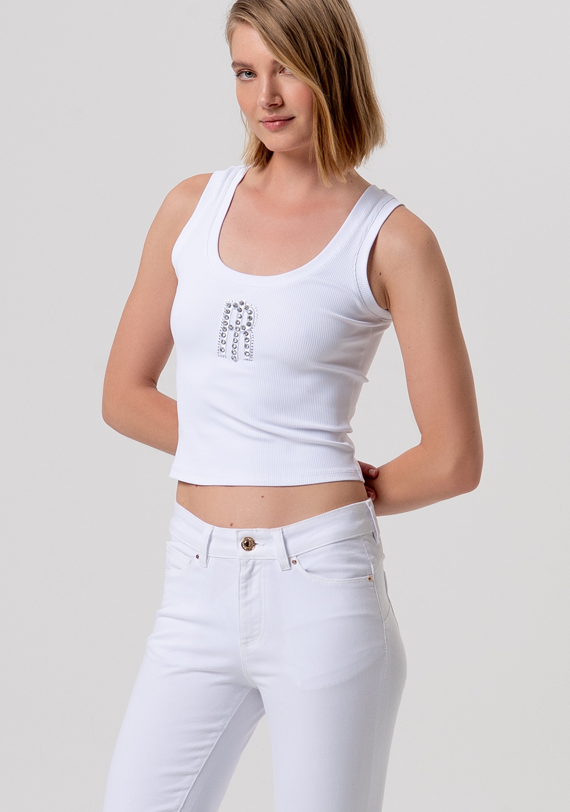 Pantalone slim effetto push up in tessuto bull stretch FP26SV8000W61501-278 Fracomina