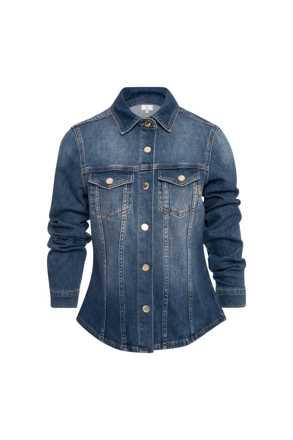 Camicia regular in denim con lavaggio vintage FP26WT6020D460P2 FRACOMINA