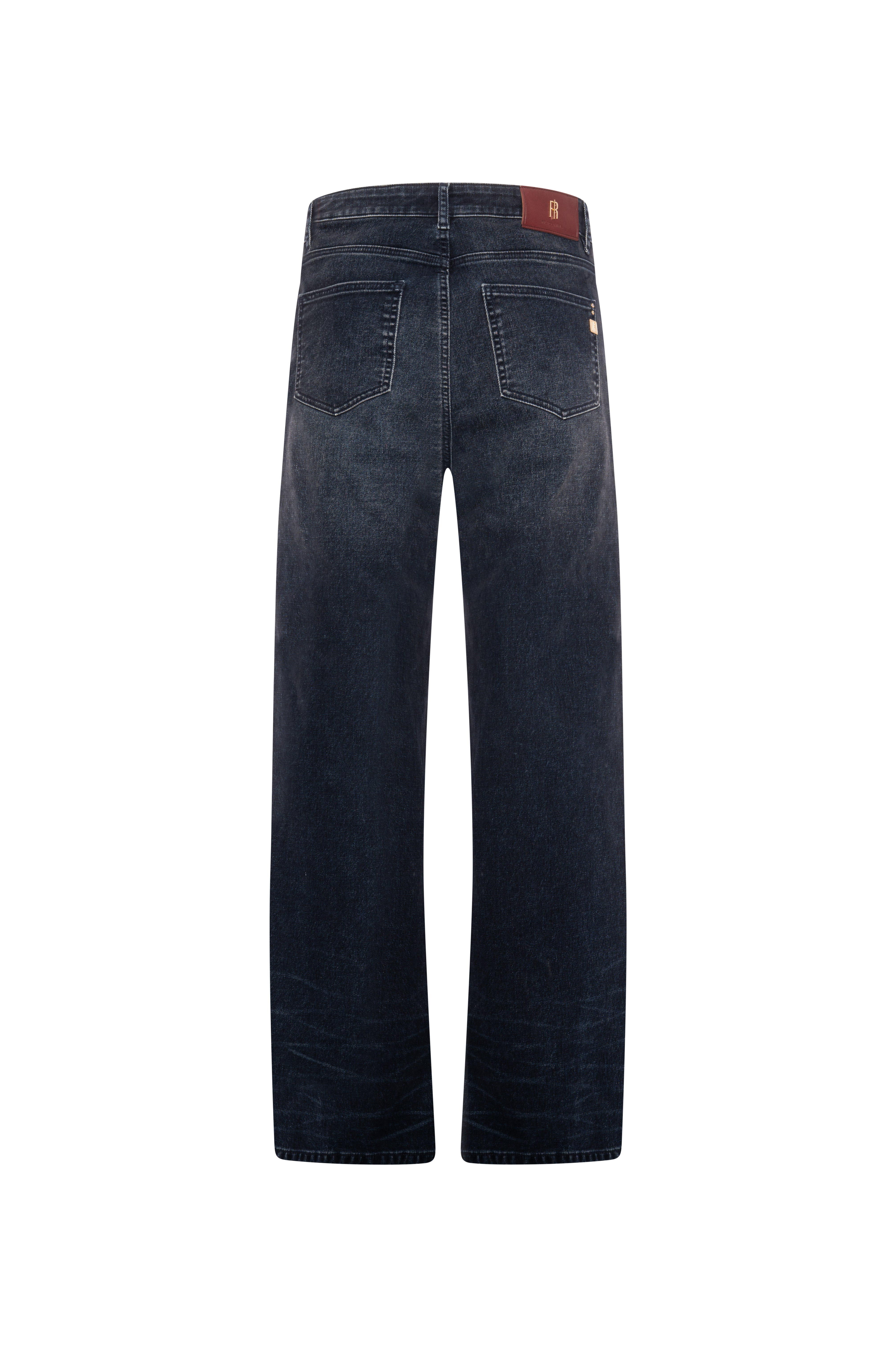 Jeans linea dritta in denim con lavaggio scuro FP26WV2007D47401-K60 Fracomina