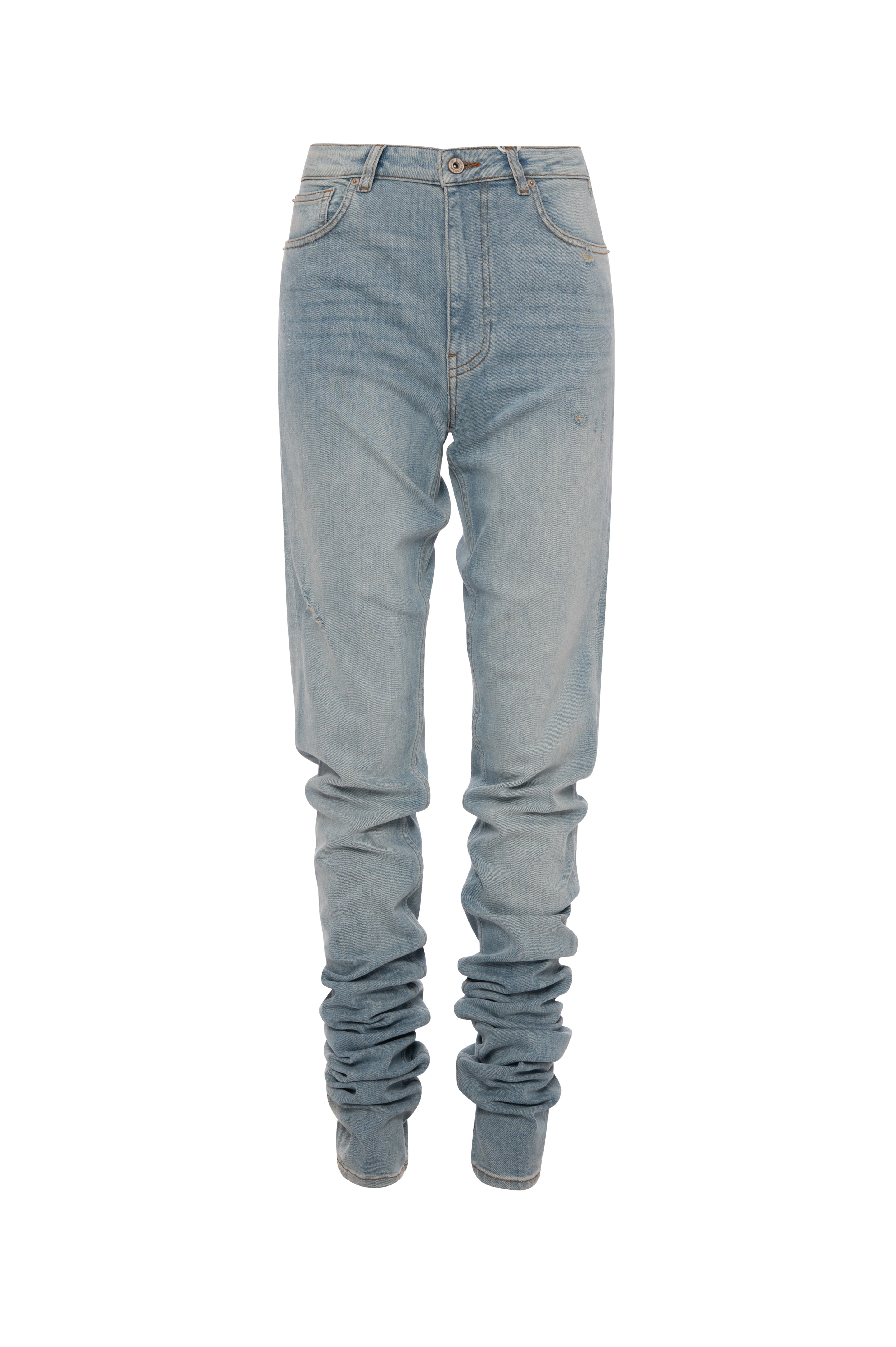 Jeans regular lunghi in denim con lavaggio chiaro vintage FP26WV2011D45003-KG2 Fracomina