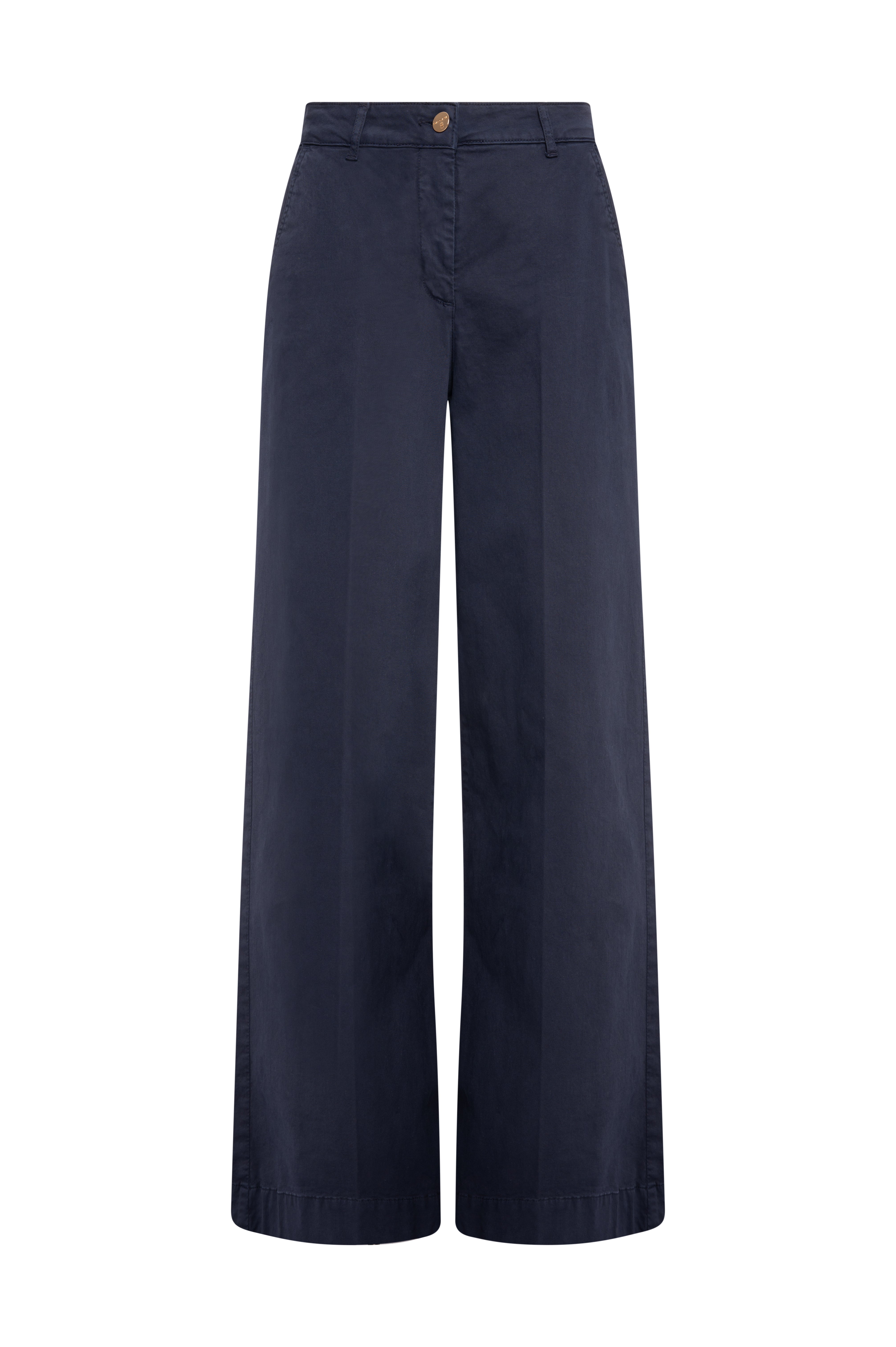 Pantalone wide leg modello chino in raso FRACOMINA — immagine 5 di 6