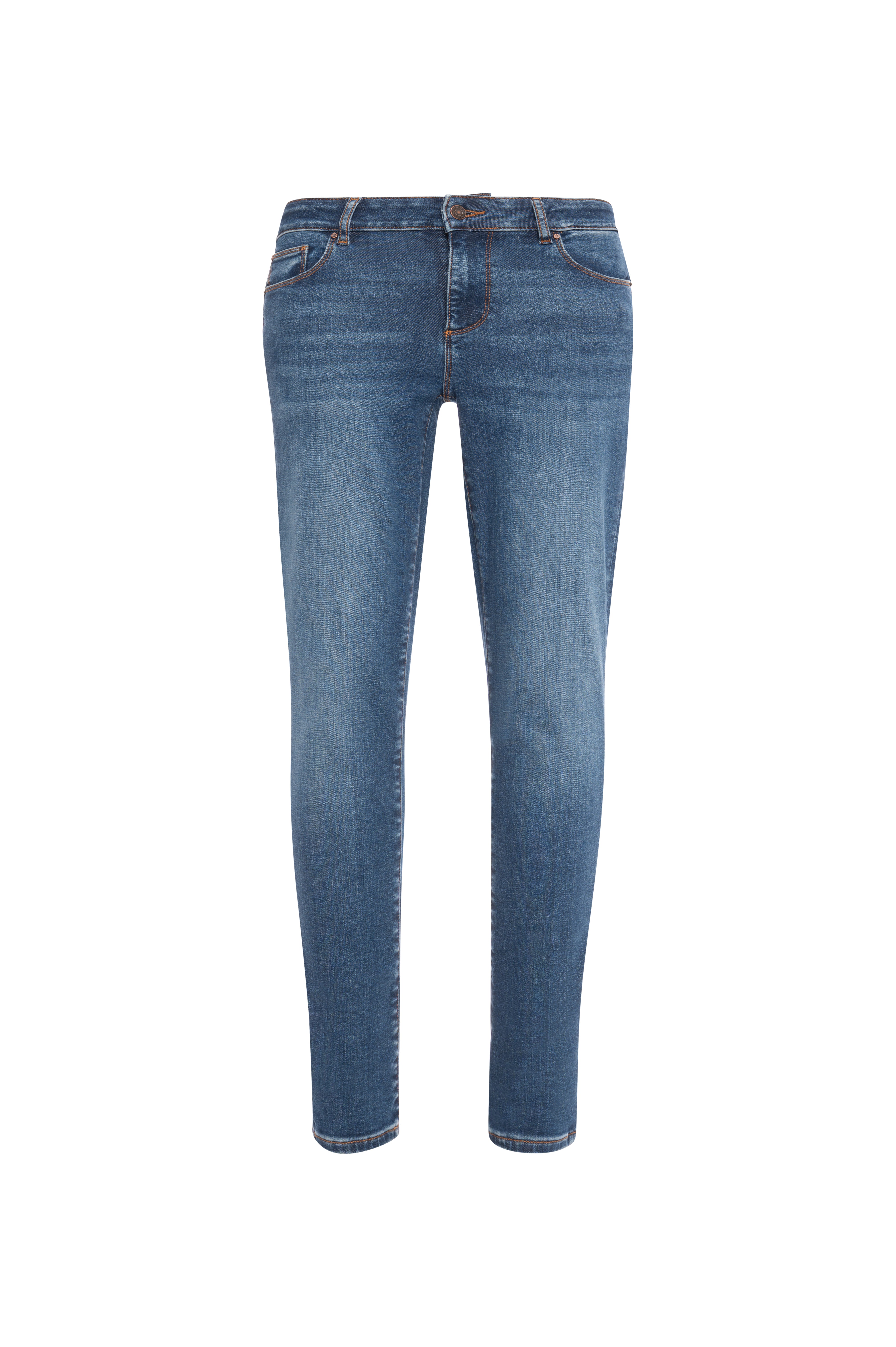 Jeans slim effetto push up in denim con lavaggio medio FRACOMINA — immagine 2 di 3