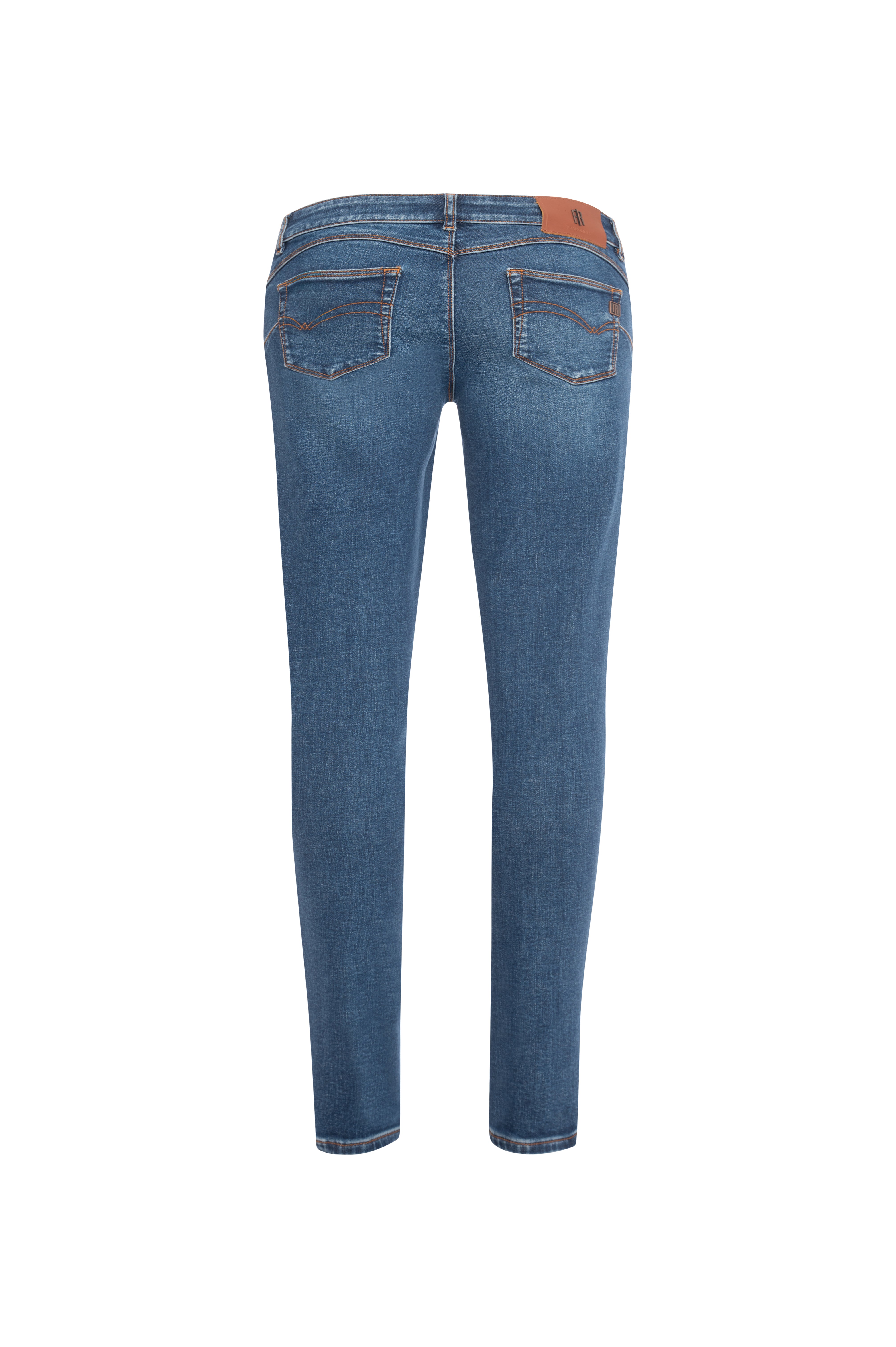 Jeans slim effetto push up in denim con lavaggio medio FRACOMINA — immagine 3 di 3