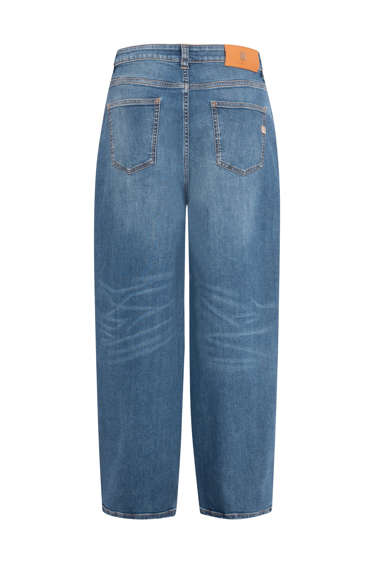Jeans carrot balloon in denim con lavaggio medio FP26WVD006D46002-K95 Fracomina