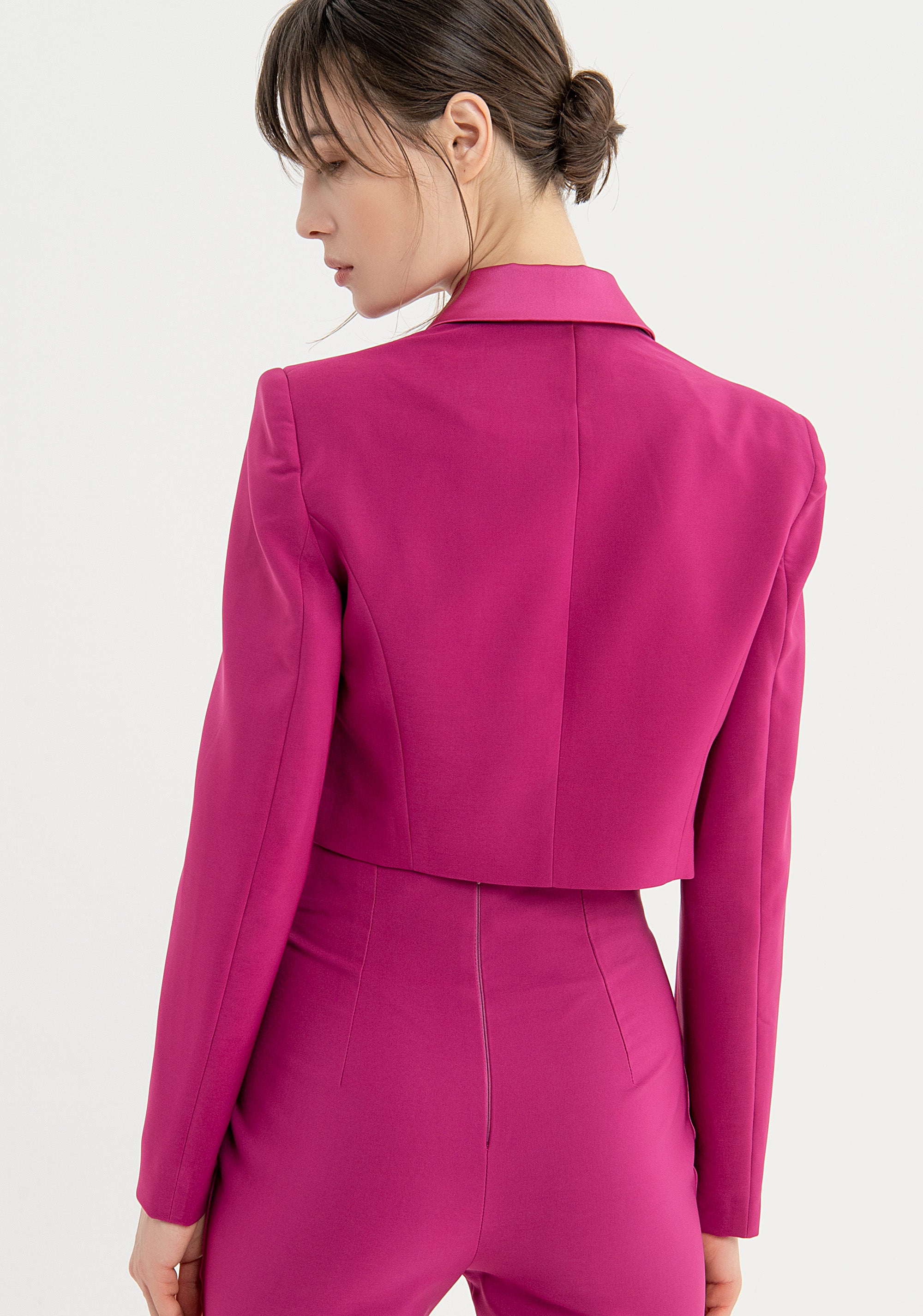 Blazer regular cropped monopetto