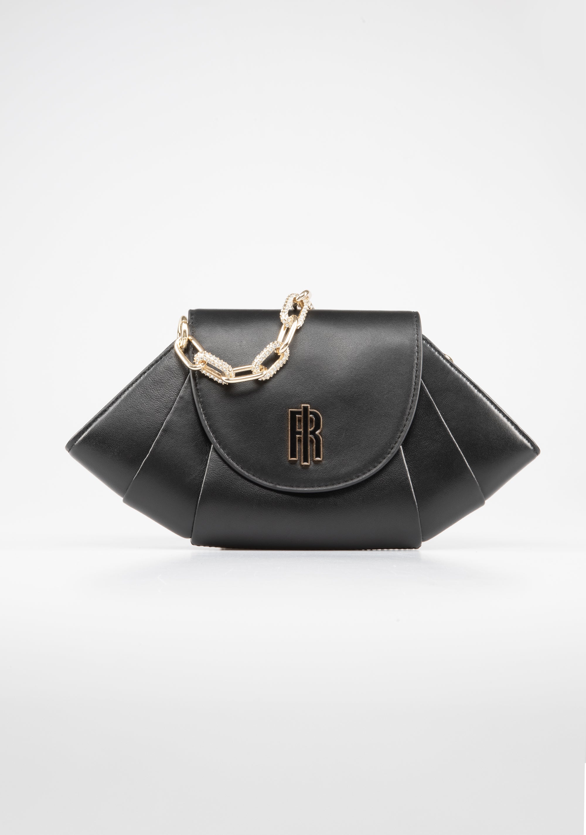 Borsa clutch a ventaglio