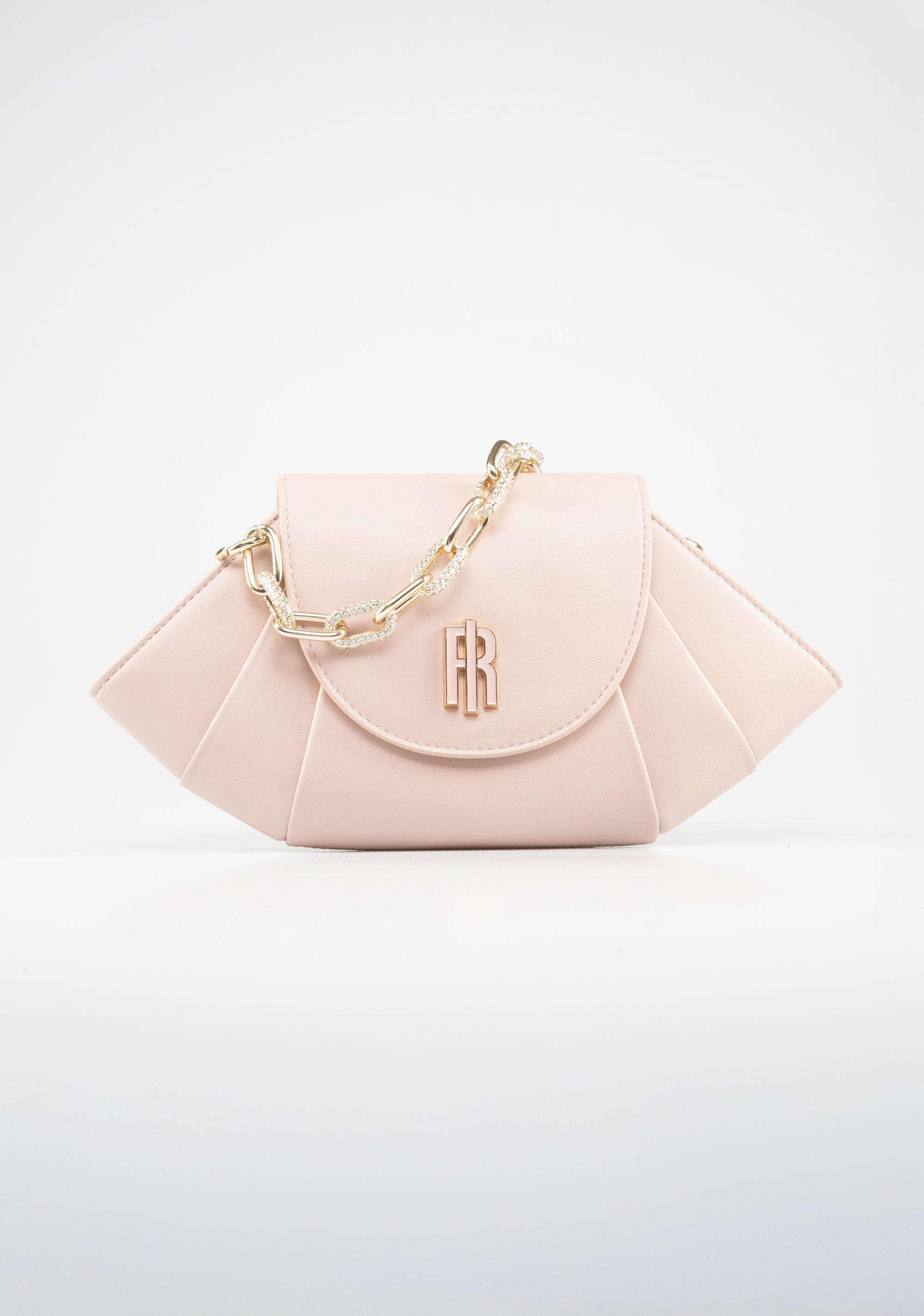 Borsa clutch a ventaglio