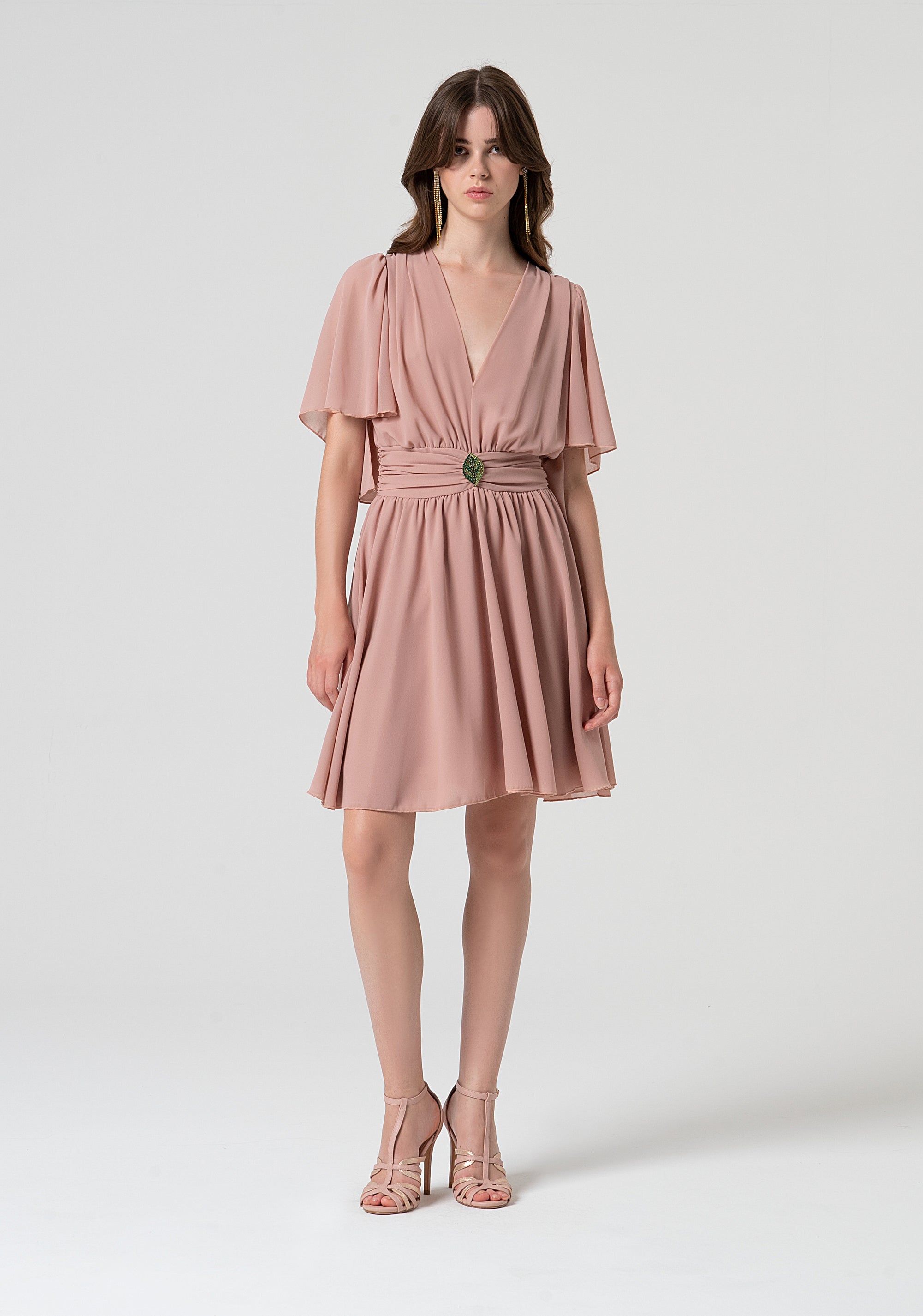 Abito regular mini in georgette FQ25SD1009W41201-238 Fracomina