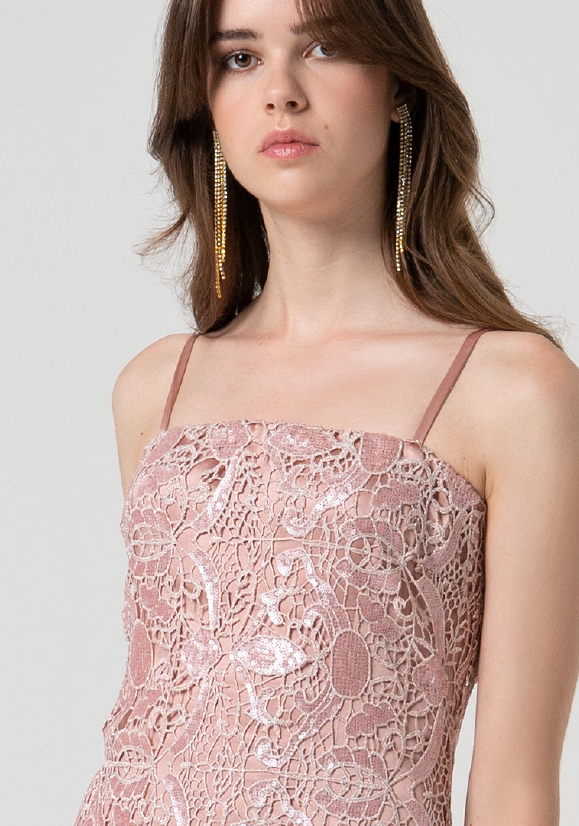 Abito senza maniche slim in pizzo FQ25SD2008W708N6-238 Fracomina