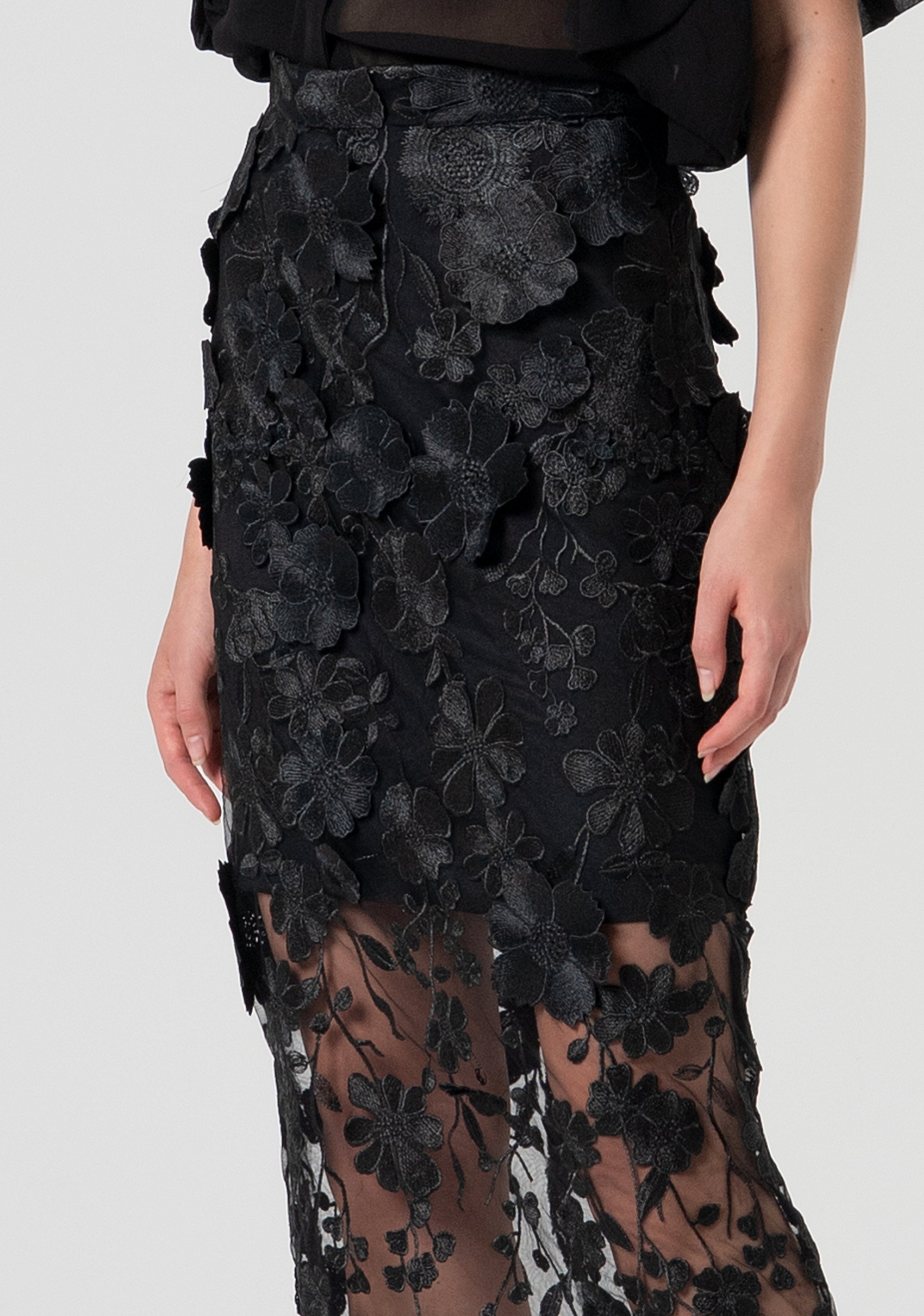 Gonna a tubino midi in pizzo FQ25SG2004W79001-053 Fracomina