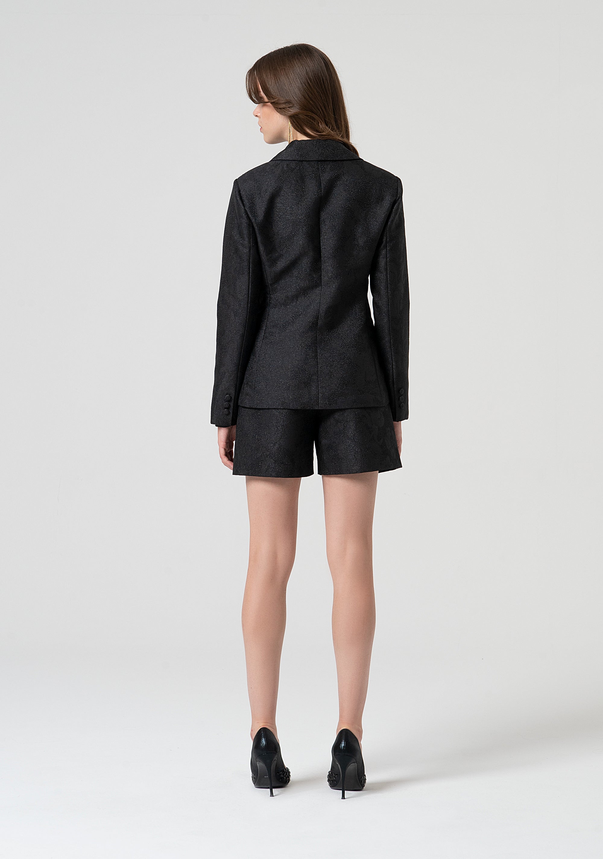 Blazer regular in tessuto glitterato FQ25SJ3002W79301-053 Fracomina