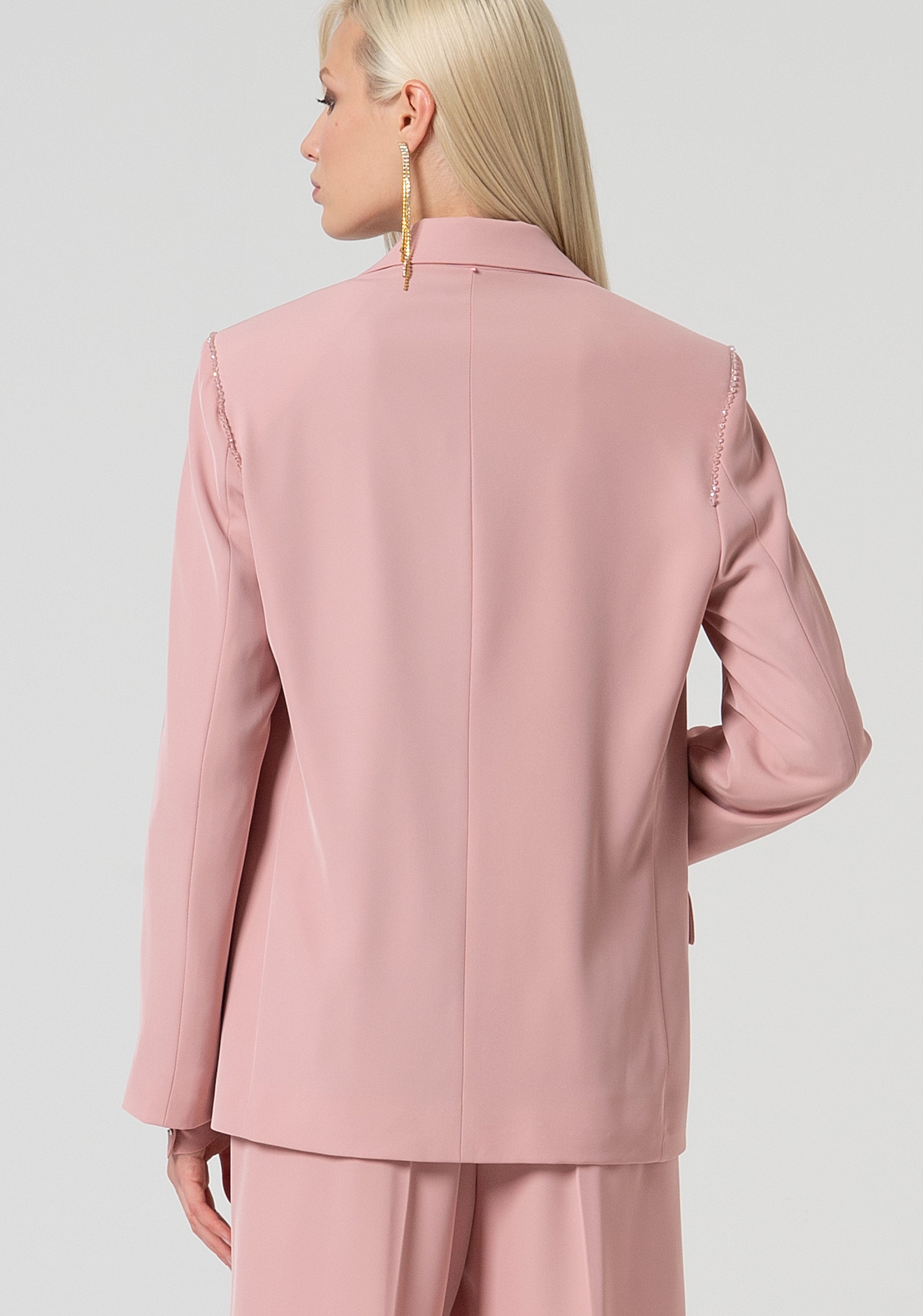 Blazer regular in crepe FQ25SJ3003W47601-238 Fracomina