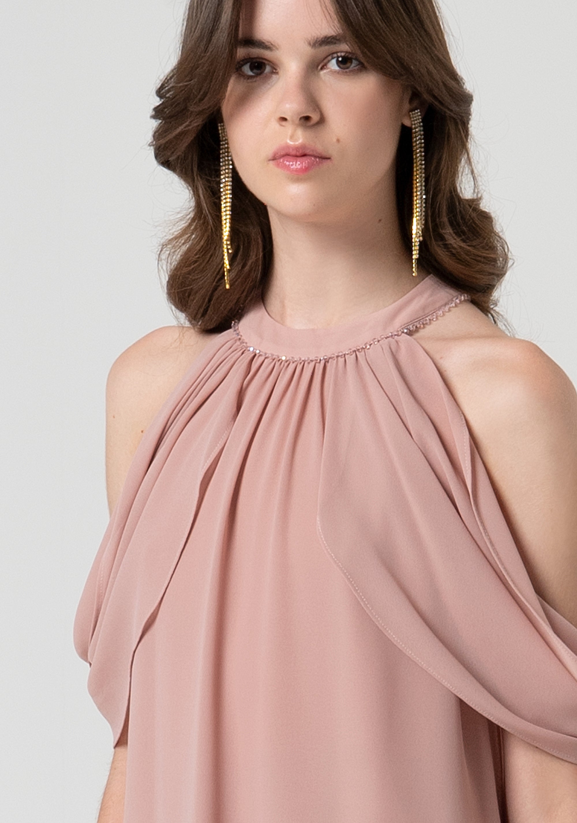 Blusa regular in georgette FQ25ST1003W41201-238 Fracomina