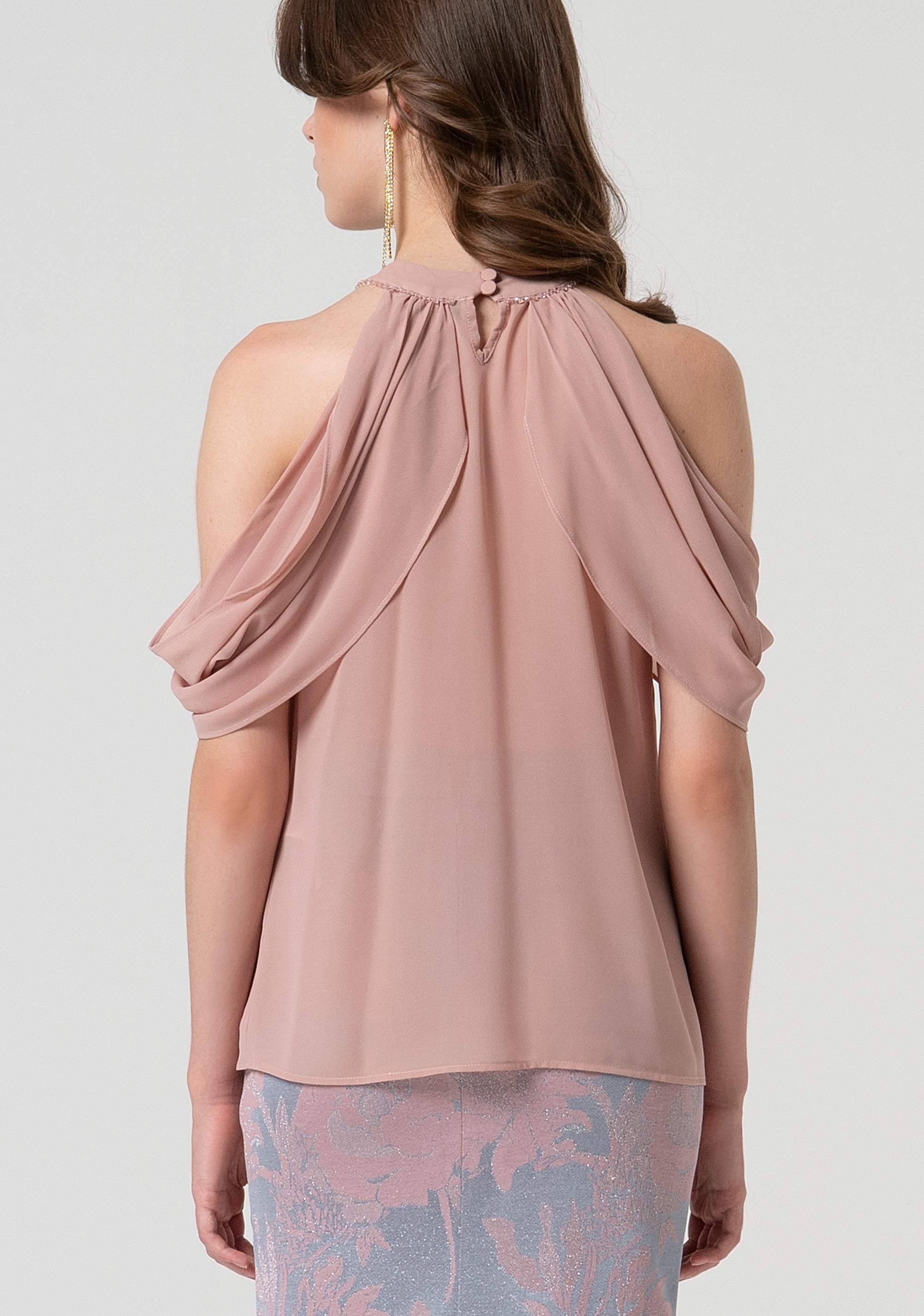 Blusa regular in georgette FQ25ST1003W41201-238 Fracomina