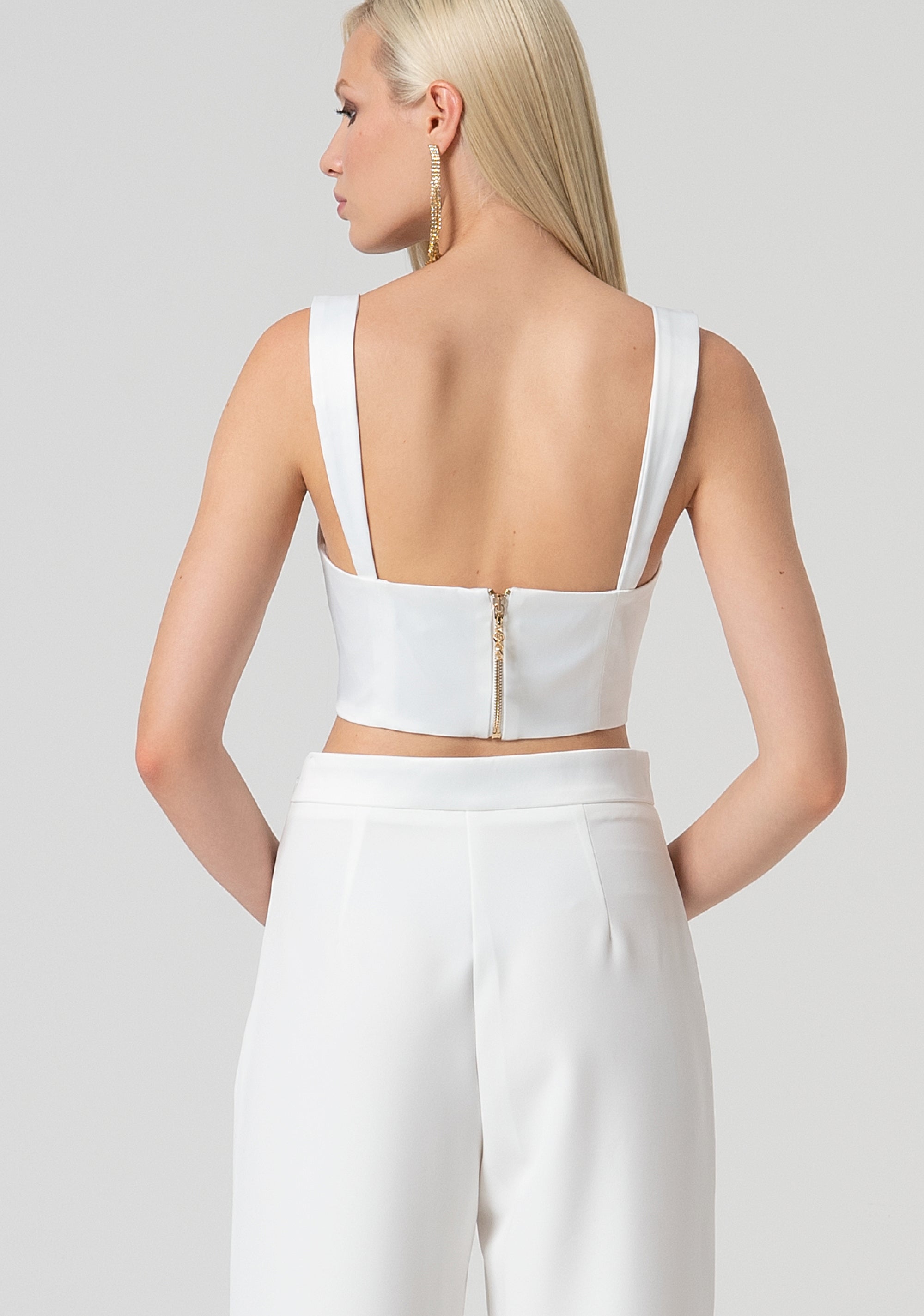 Top senza maniche cropped FQ25ST2002W75501-278 Fracomina