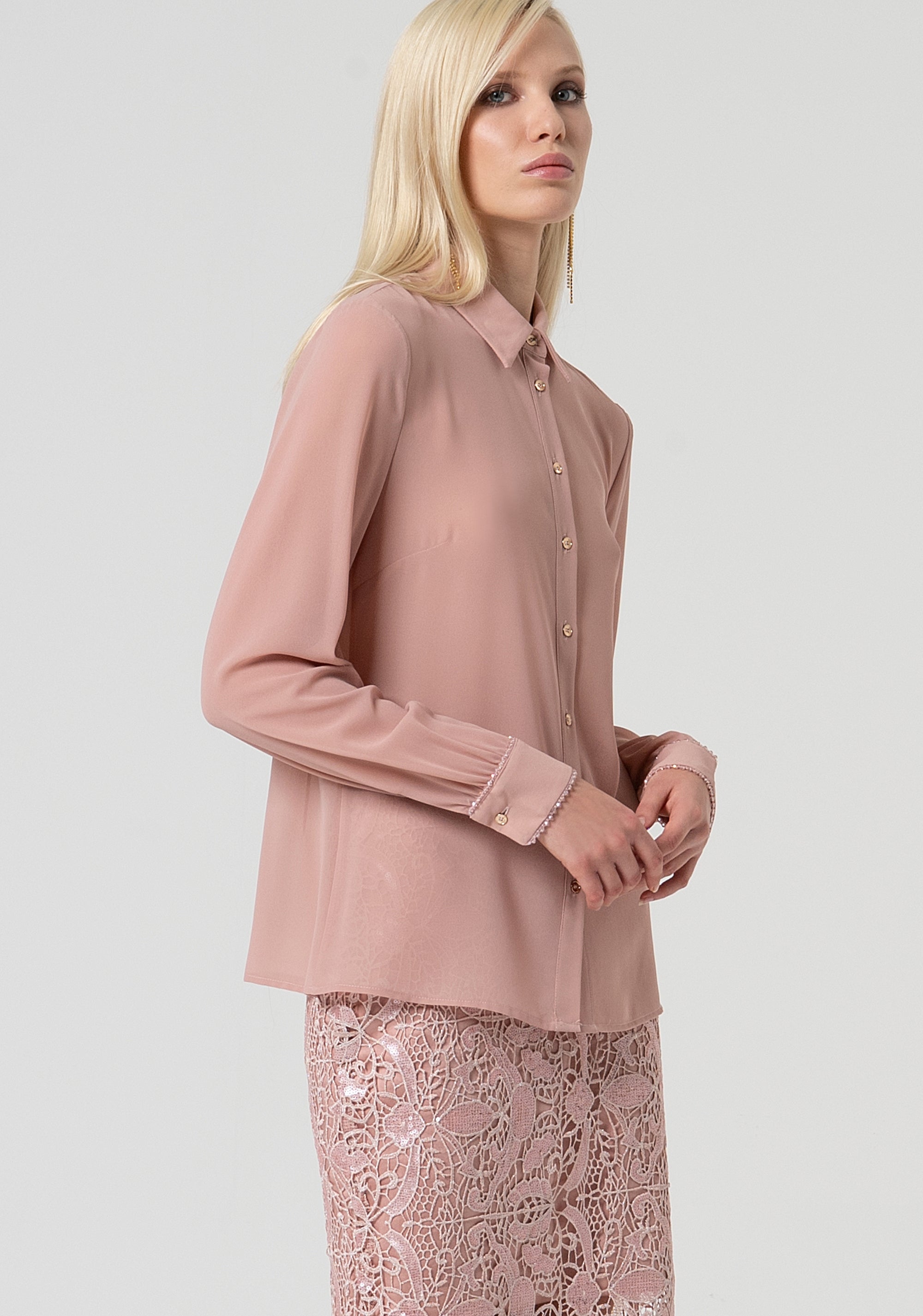 Camicia regular in georgette FQ25ST6002W41201-238 Fracomina