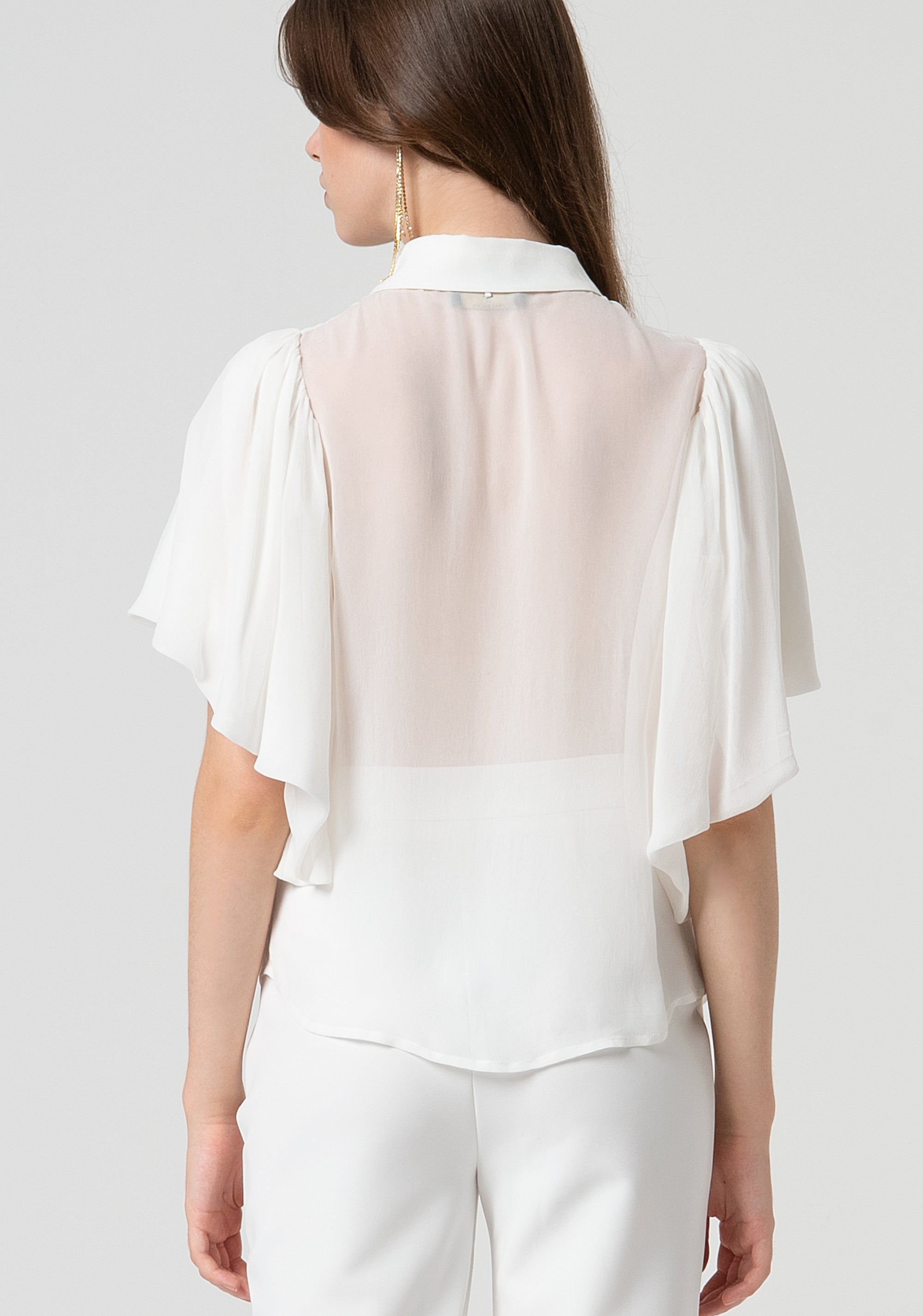 Camicia regular in tessuto trasparente FQ25ST6005W79401-278 Fracomina