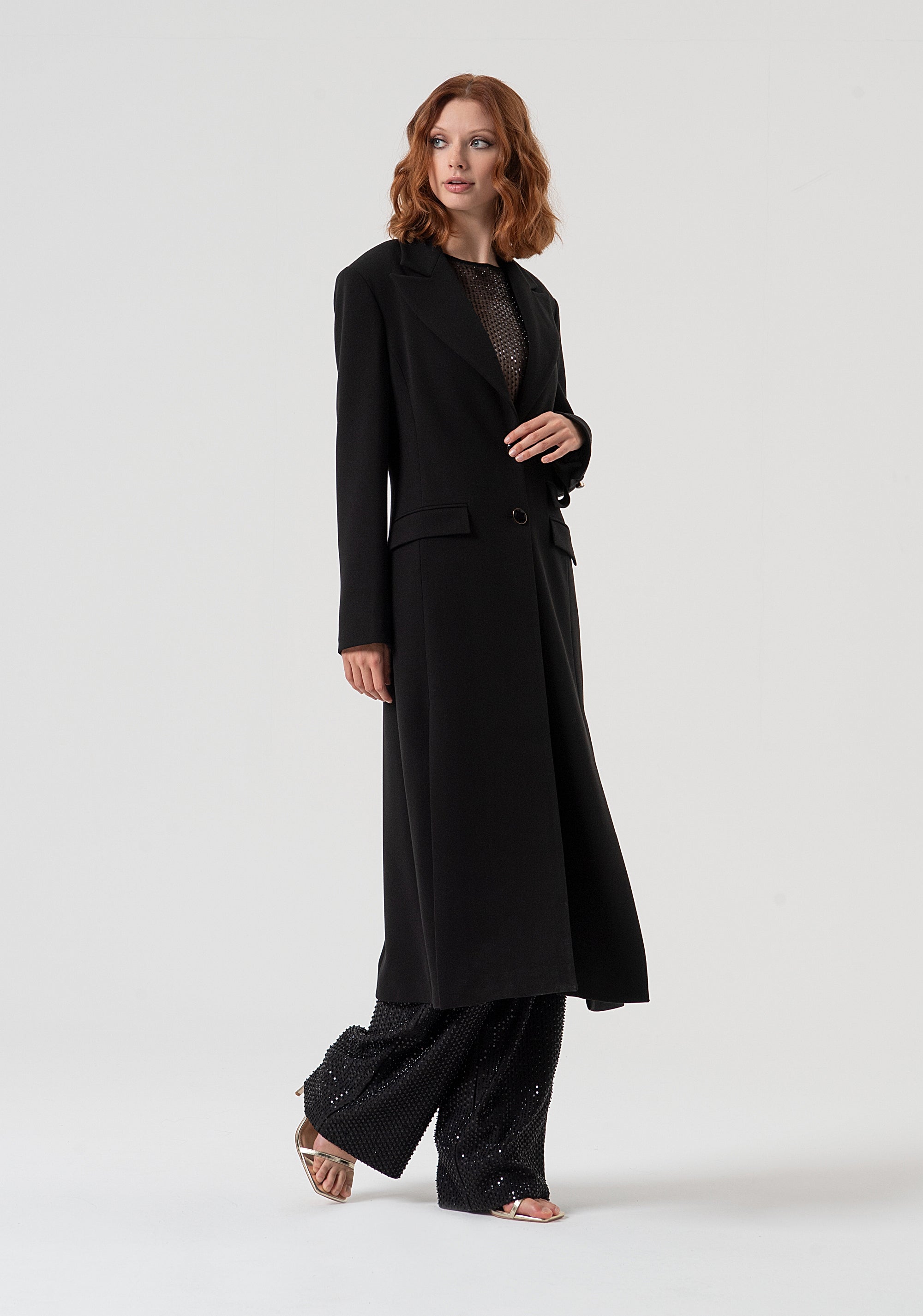 Cappotto regular lungo monopetto FQ25WC1002W48701-053 Fracomina