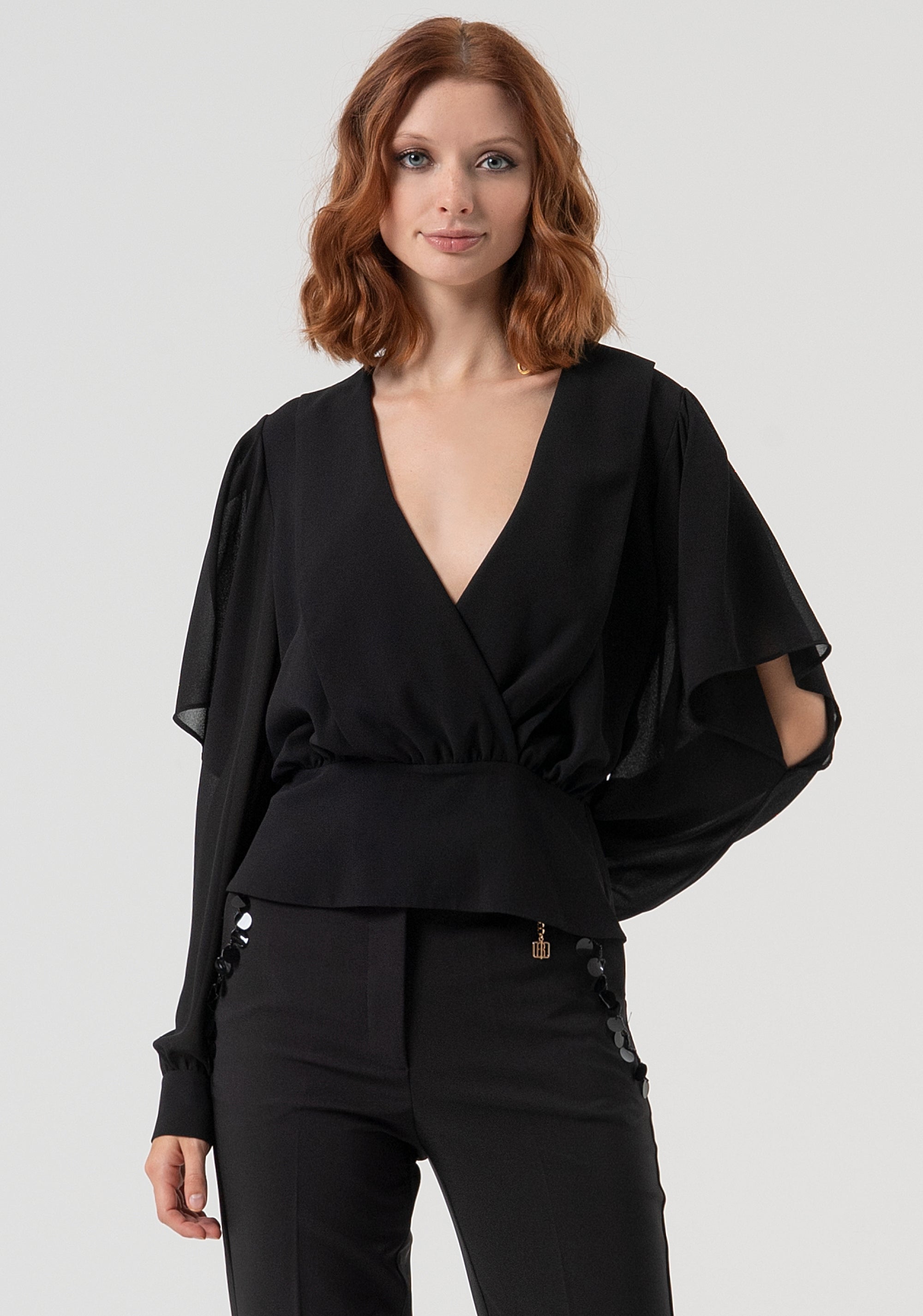 Blusa regular in georgette FQ25WT1005W41201-053 Fracomina