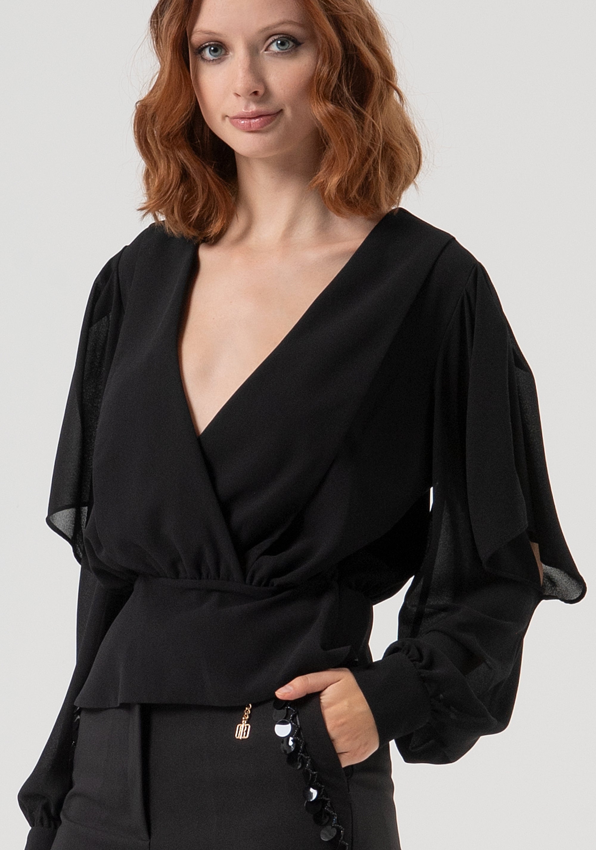 Blusa regular in georgette FQ25WT1005W41201-053 Fracomina