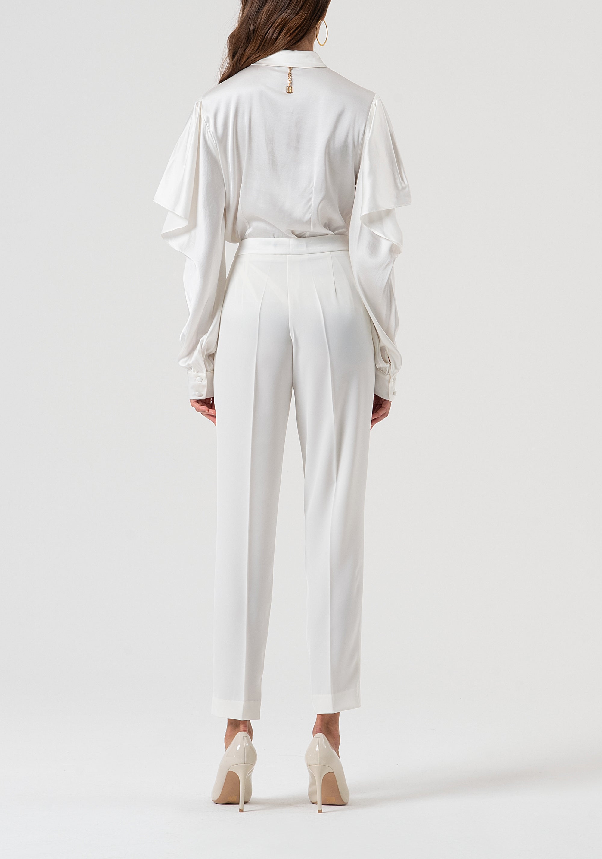 Pantaloni regular a sigaretta in tessuto stretch FQ25WV2002W47601-278 Fracomina