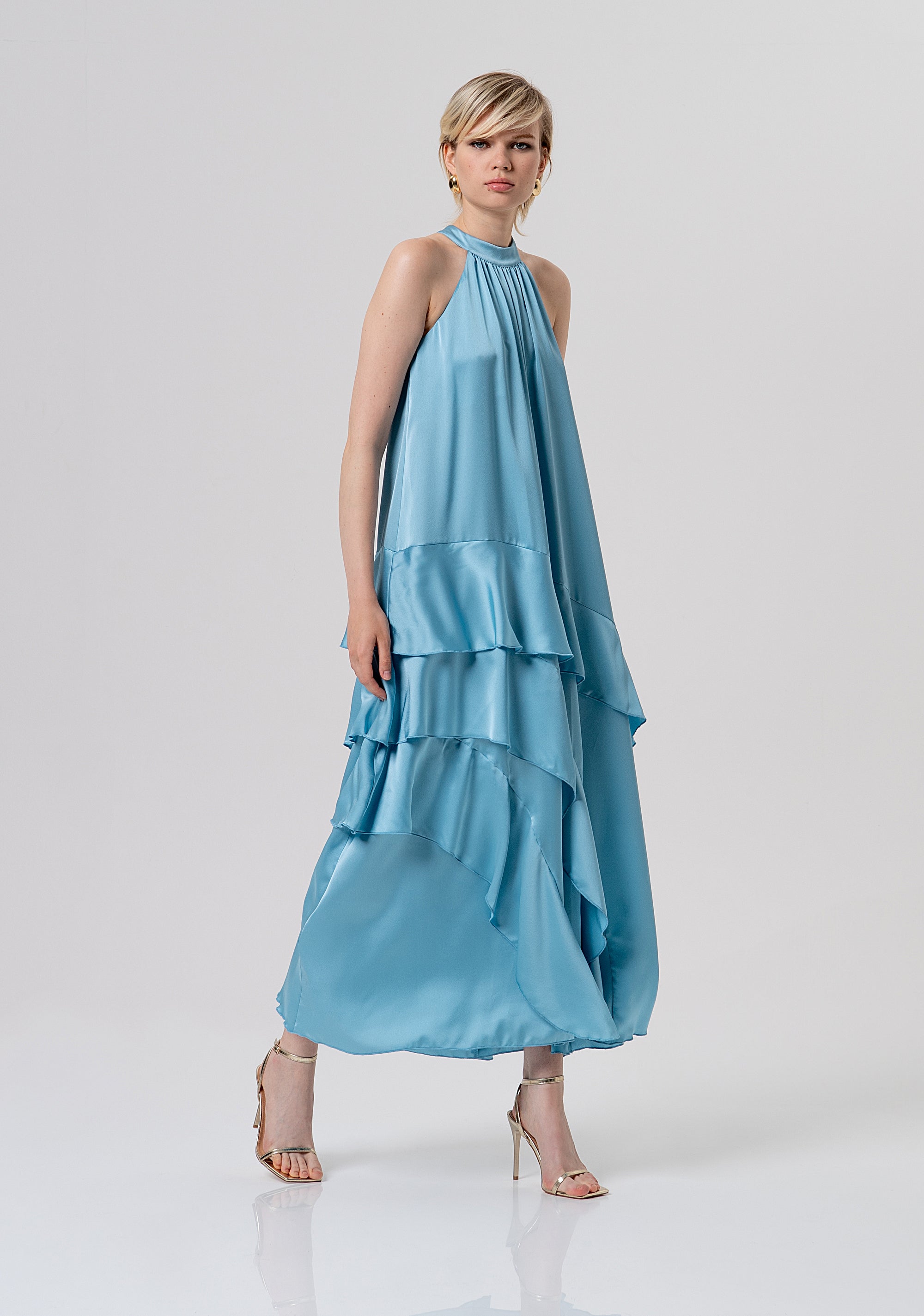 Abito linea ad A in raso FQ26SD3011W41101-C33 Fracomina