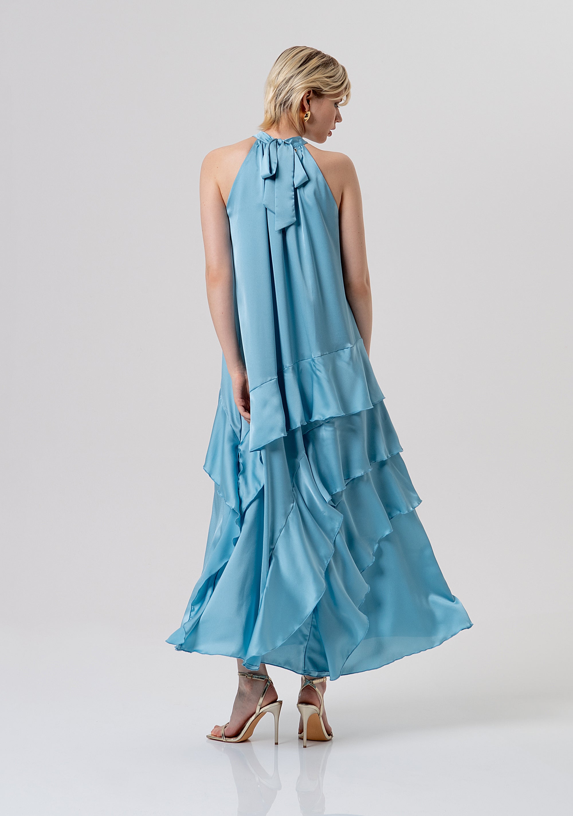 Abito linea ad A in raso FQ26SD3011W41101-C33 Fracomina