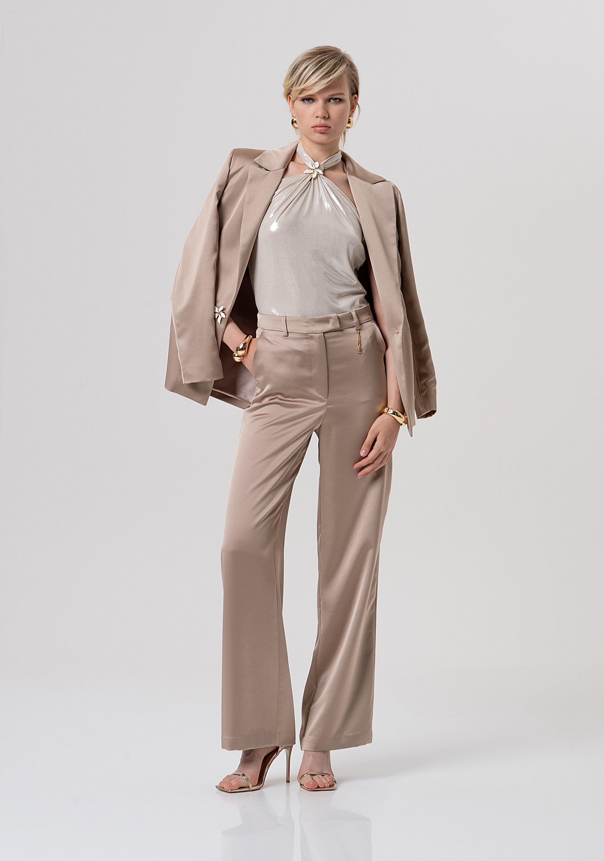 Top senza maniche con accessorio gioiello FQ26ST1004W798Y7-150 Fracomina