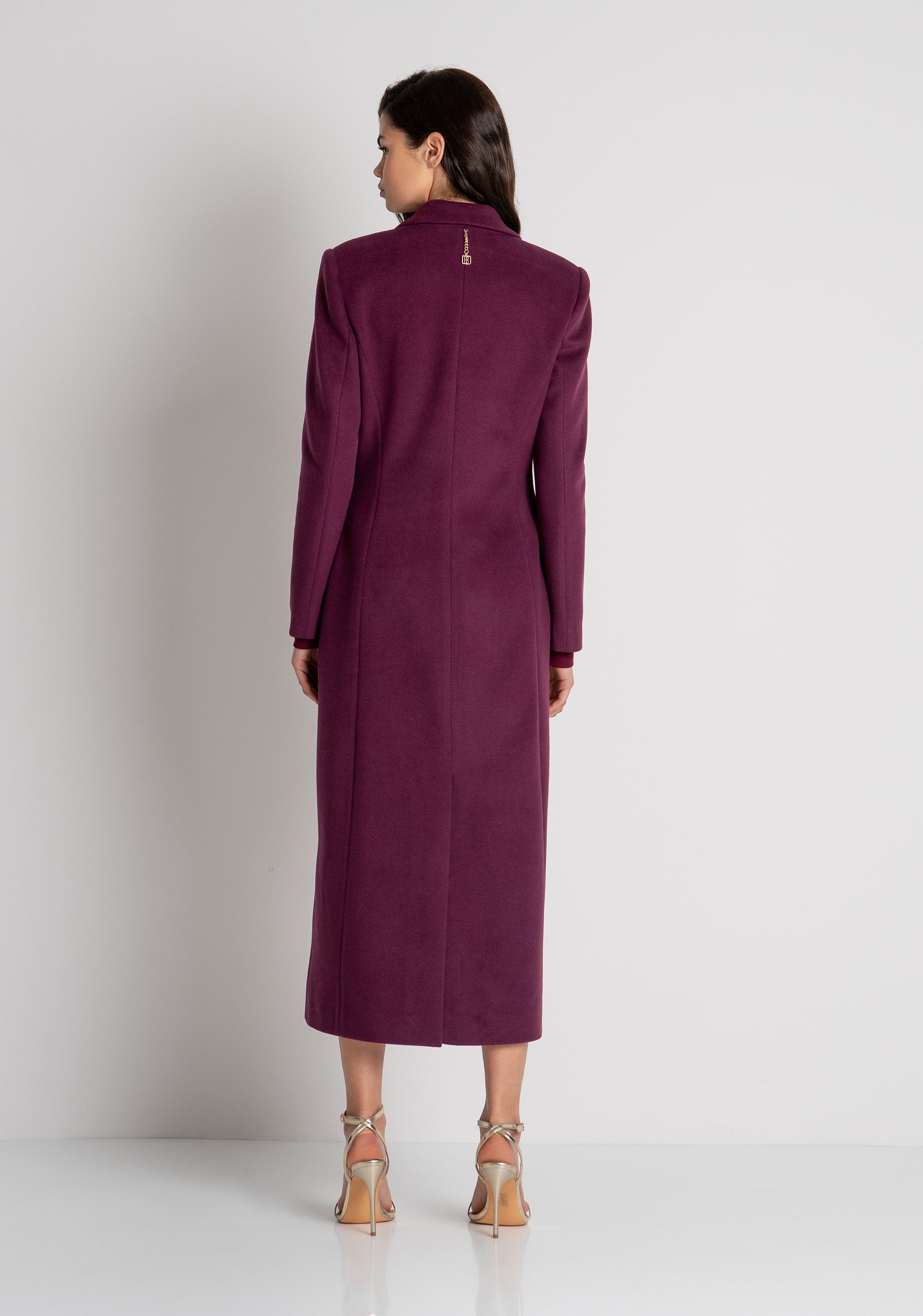 LONG COAT BLACK FRACOMINA — immagine 3 di 3