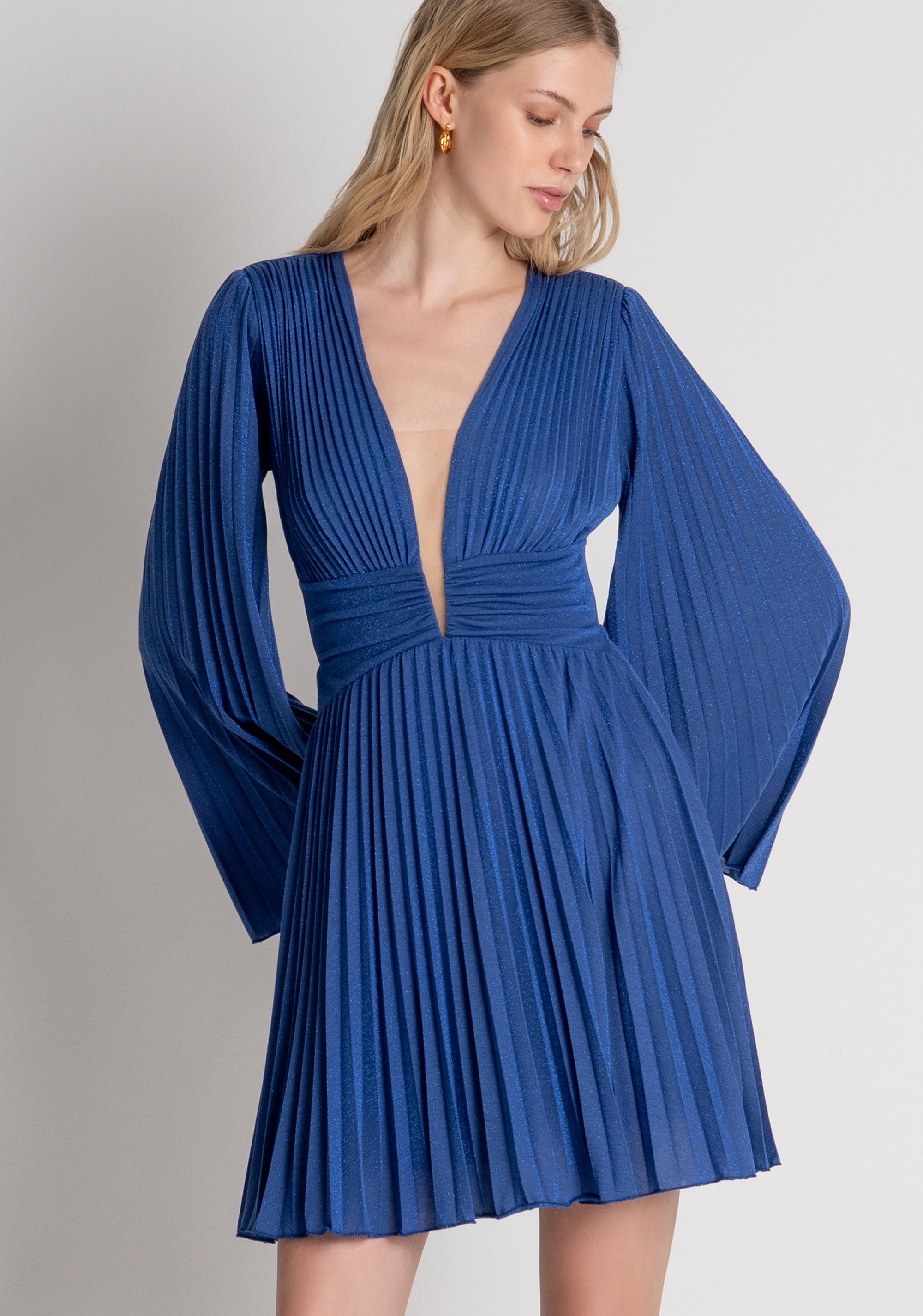Abito regular mini con lurex FRACOMINA — immagine 2 di 5