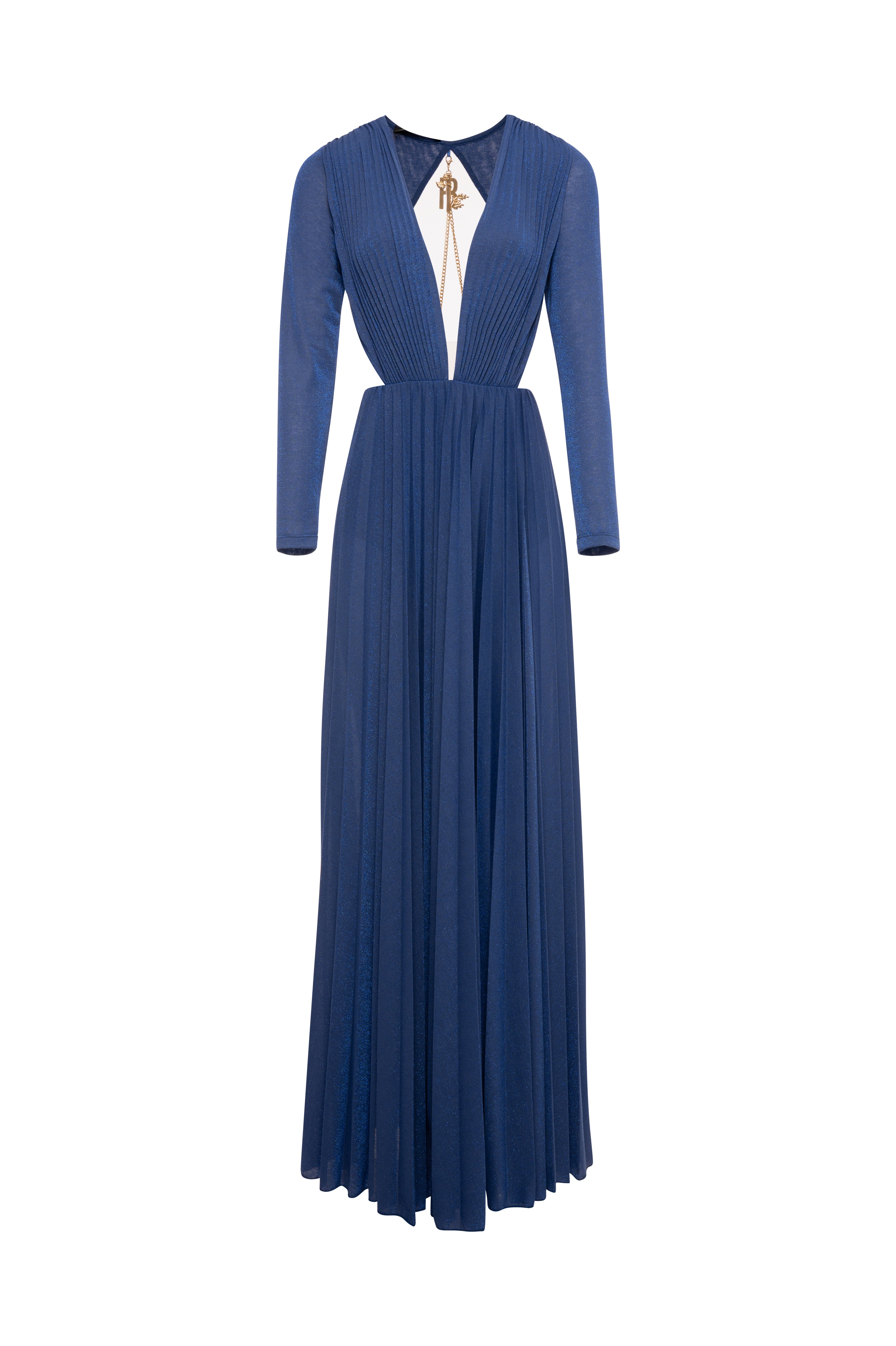 Abito regular lungo con lurex FRACOMINA — immagine 5 di 6