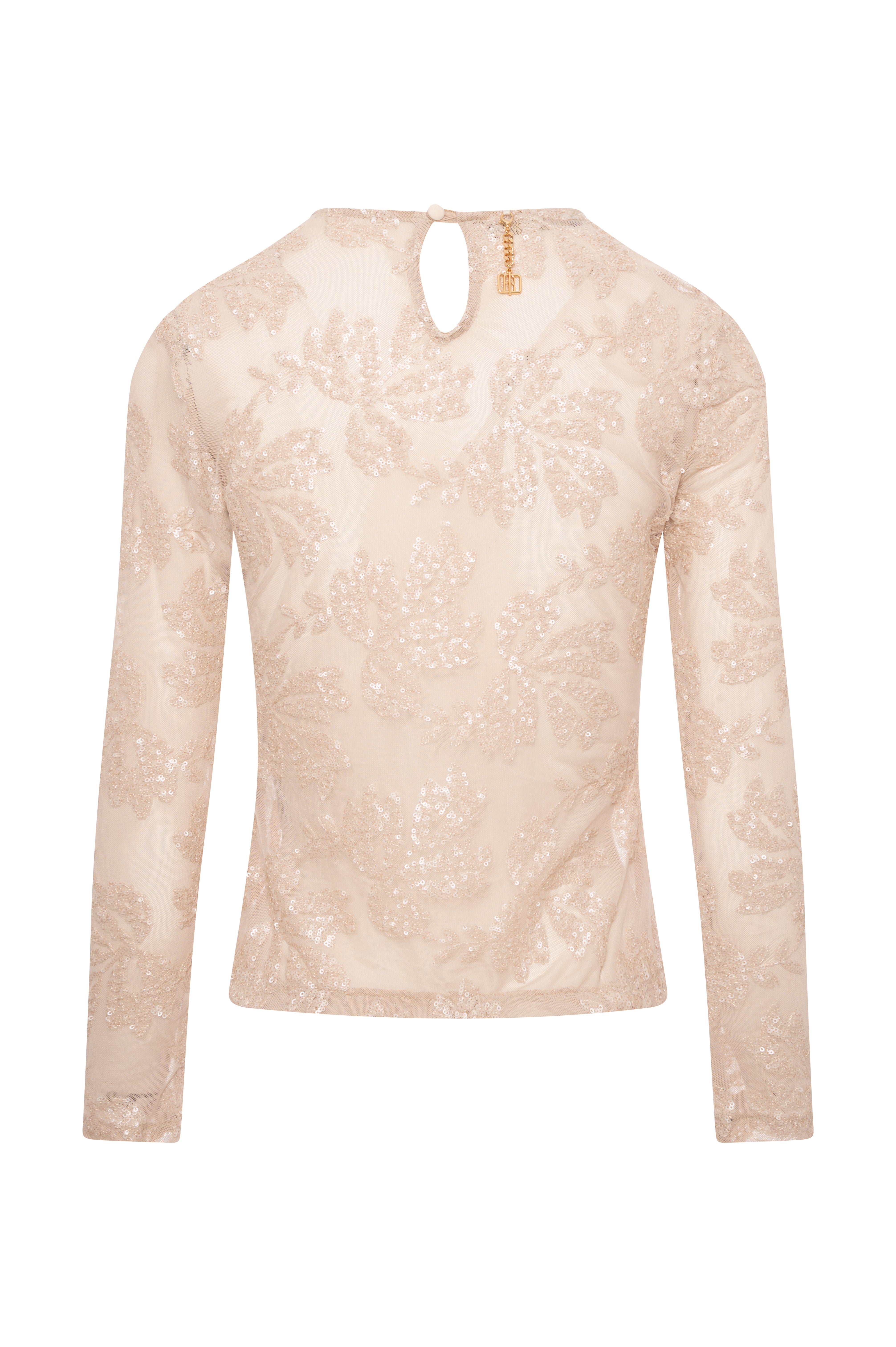 Blusa slim con ricami FRACOMINA — immagine 2 di 2