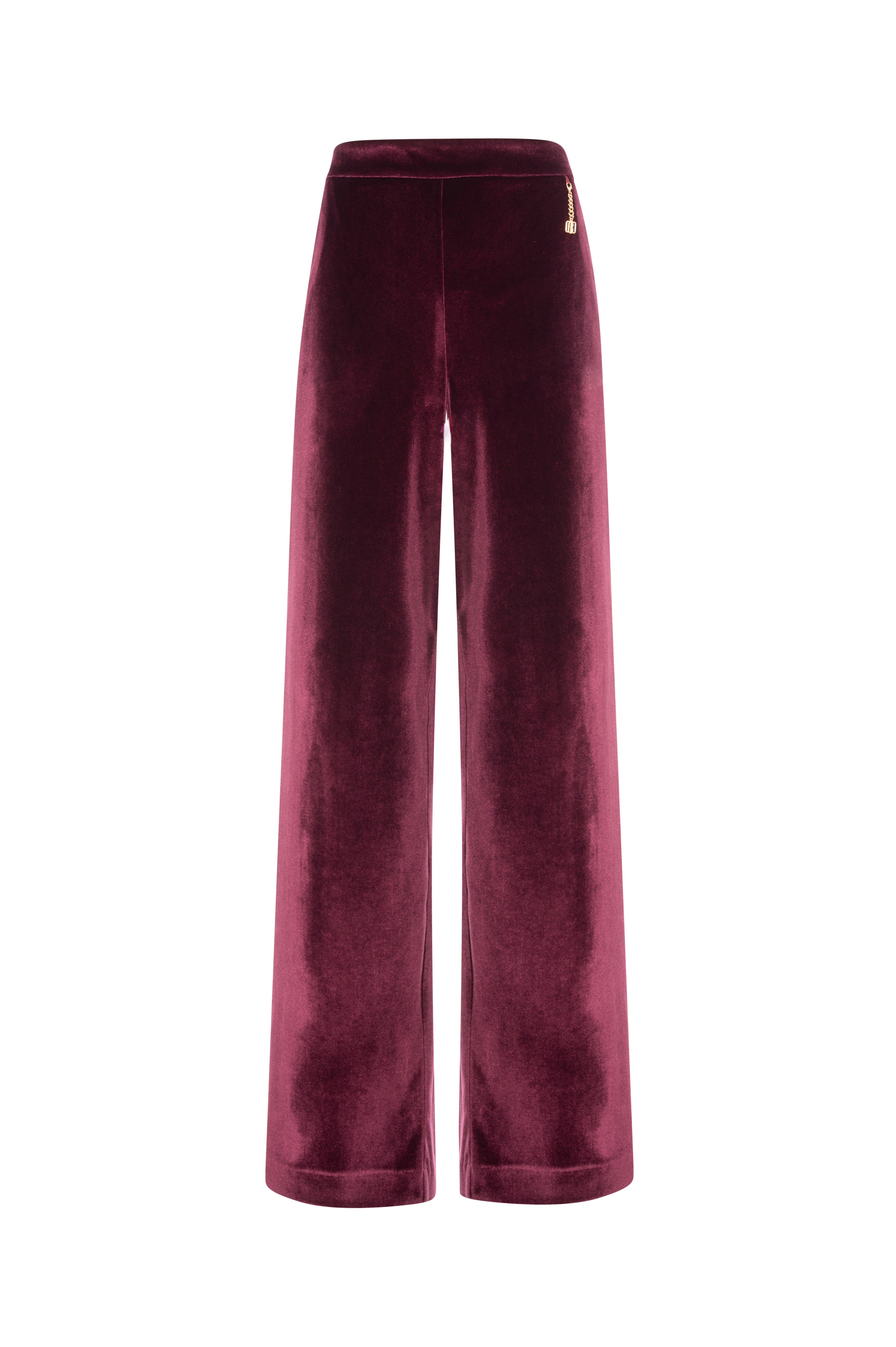 Pantalone wide a palazzo in velluto FRACOMINA — immagine 1 di 2