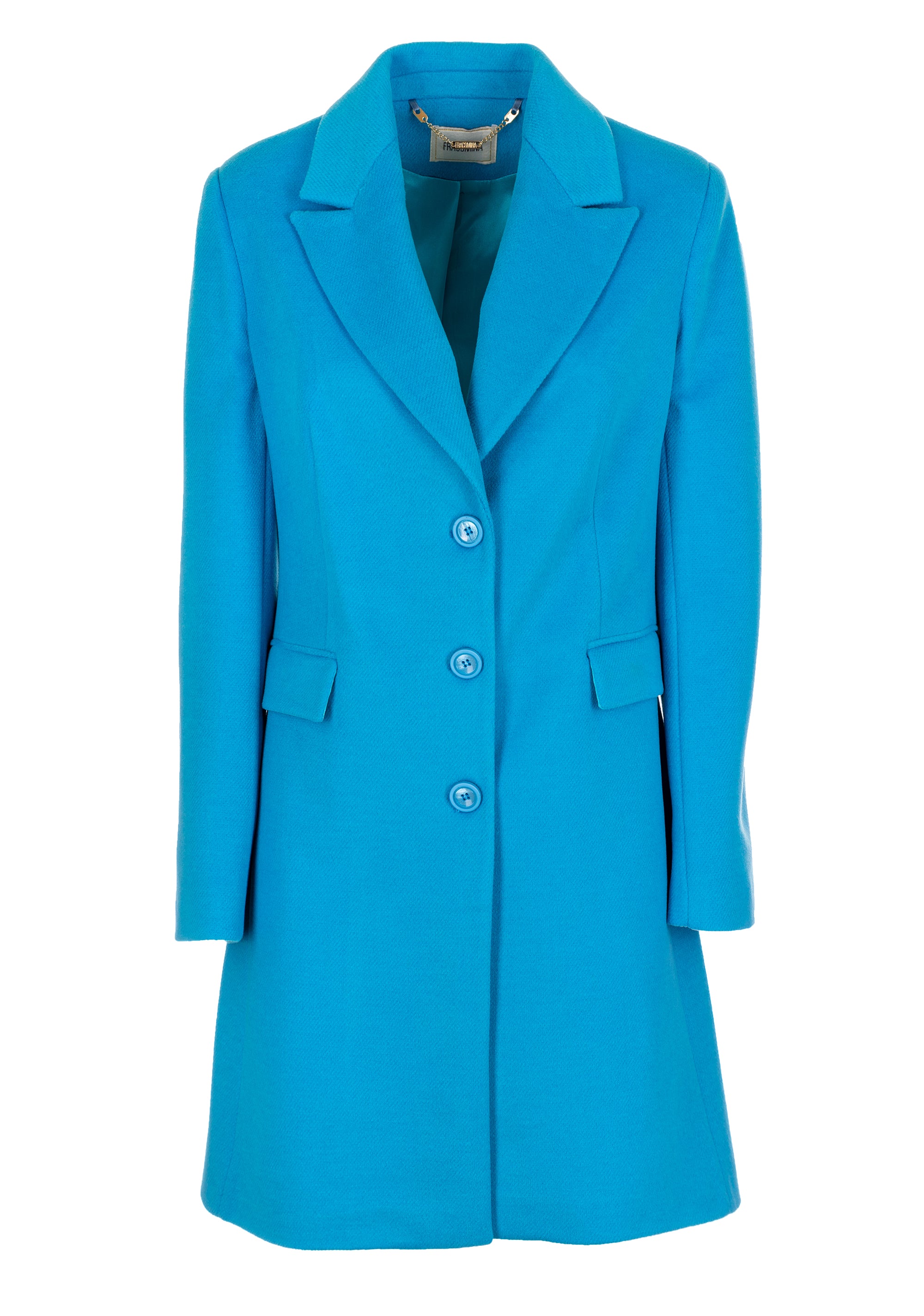 Cappotto slim classico monopetto in panno FR23WC1010W56201 Fracomina