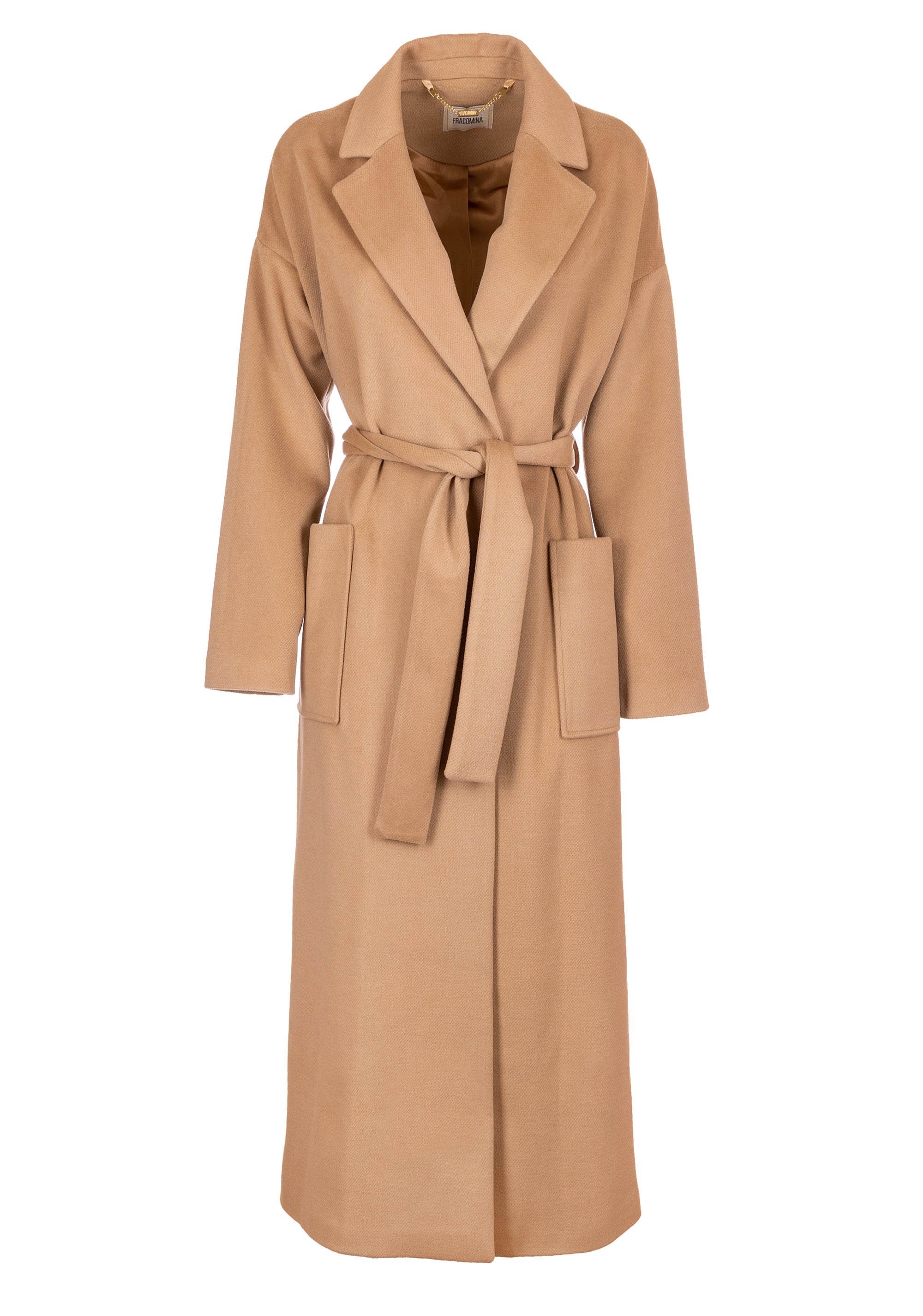 Cappotto regular lungo in panno FR23WC1011W56201 Fracomina