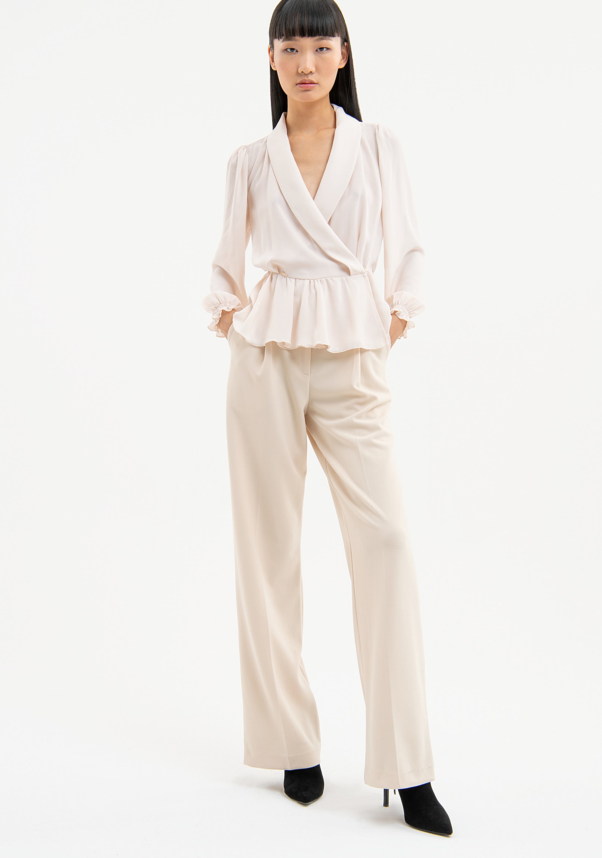 Blusa regular in crèpe FR23WT1029W41201 Fracomina