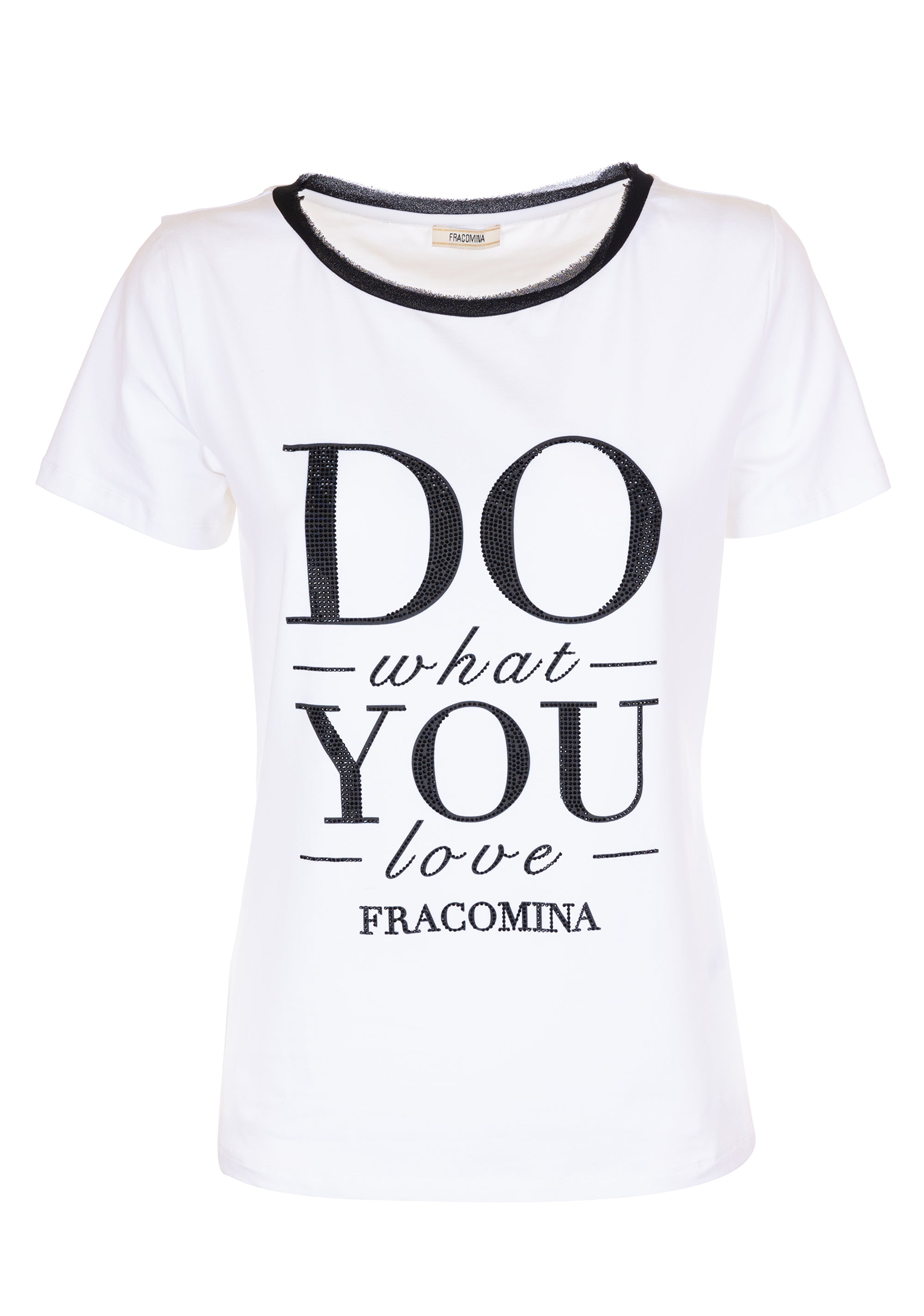 T-shirt regular in jersey di cotone stretch FR23WT3006J401N5 Fracomina