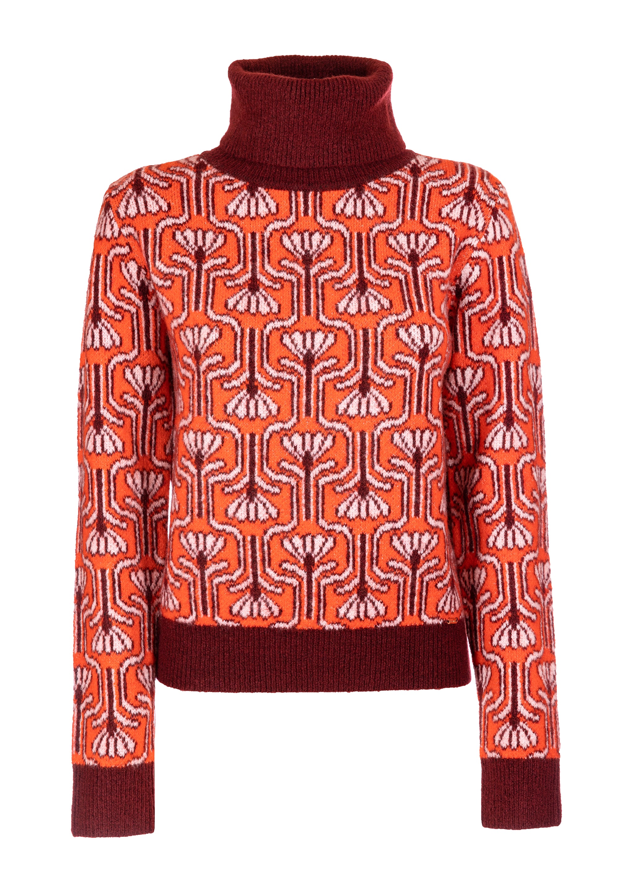 Maglia slim con jacquard floreale FR23WT7054K457F8 Fracomina