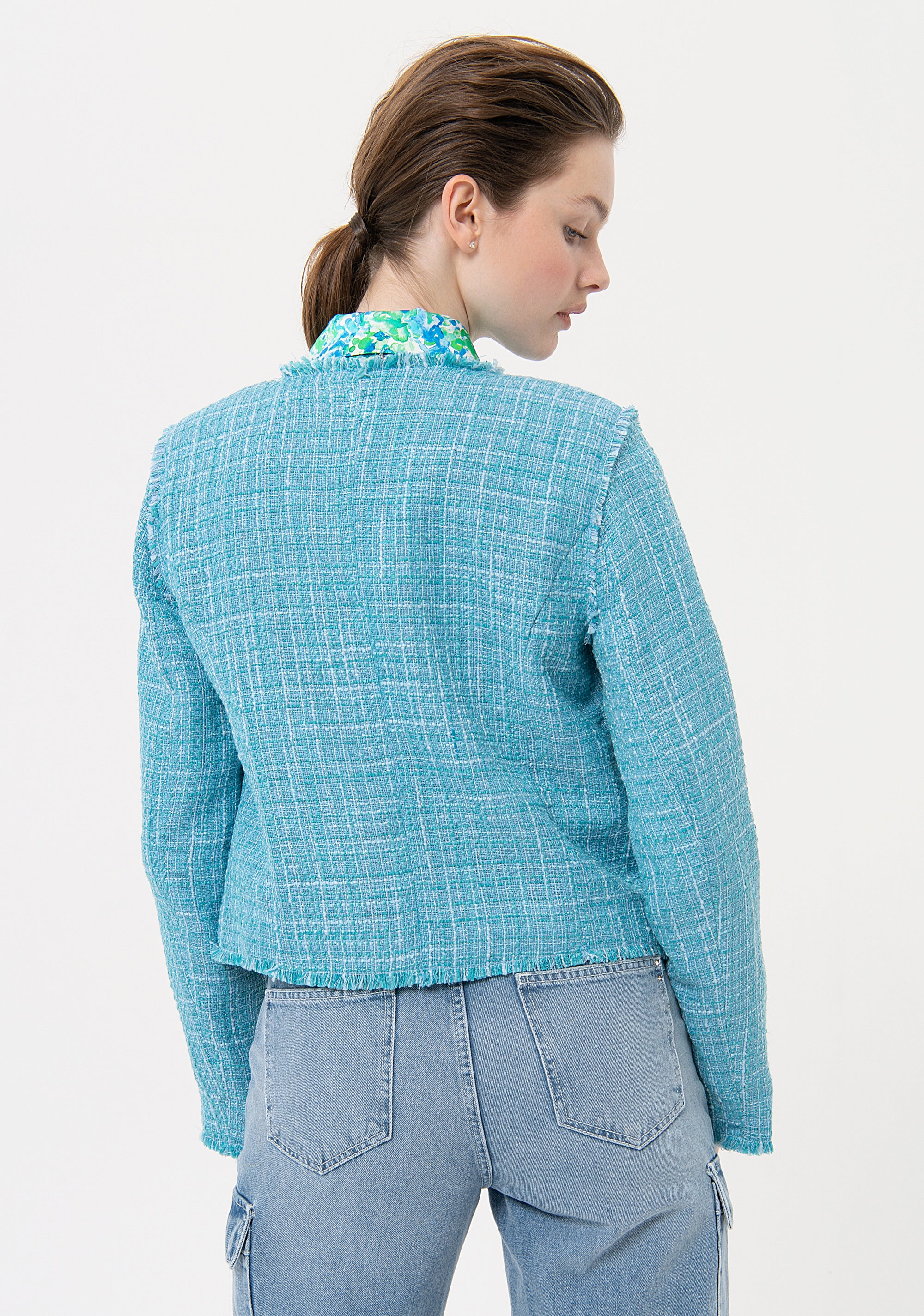 Giacca regular in tweed