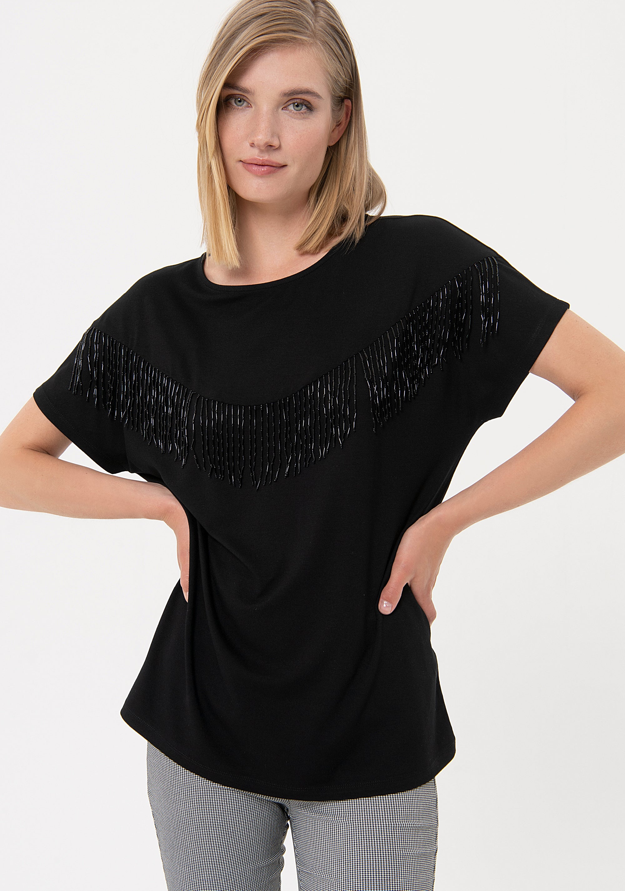 Top ampio in jersey di viscosa FR24ST1019J45101 Fracomina