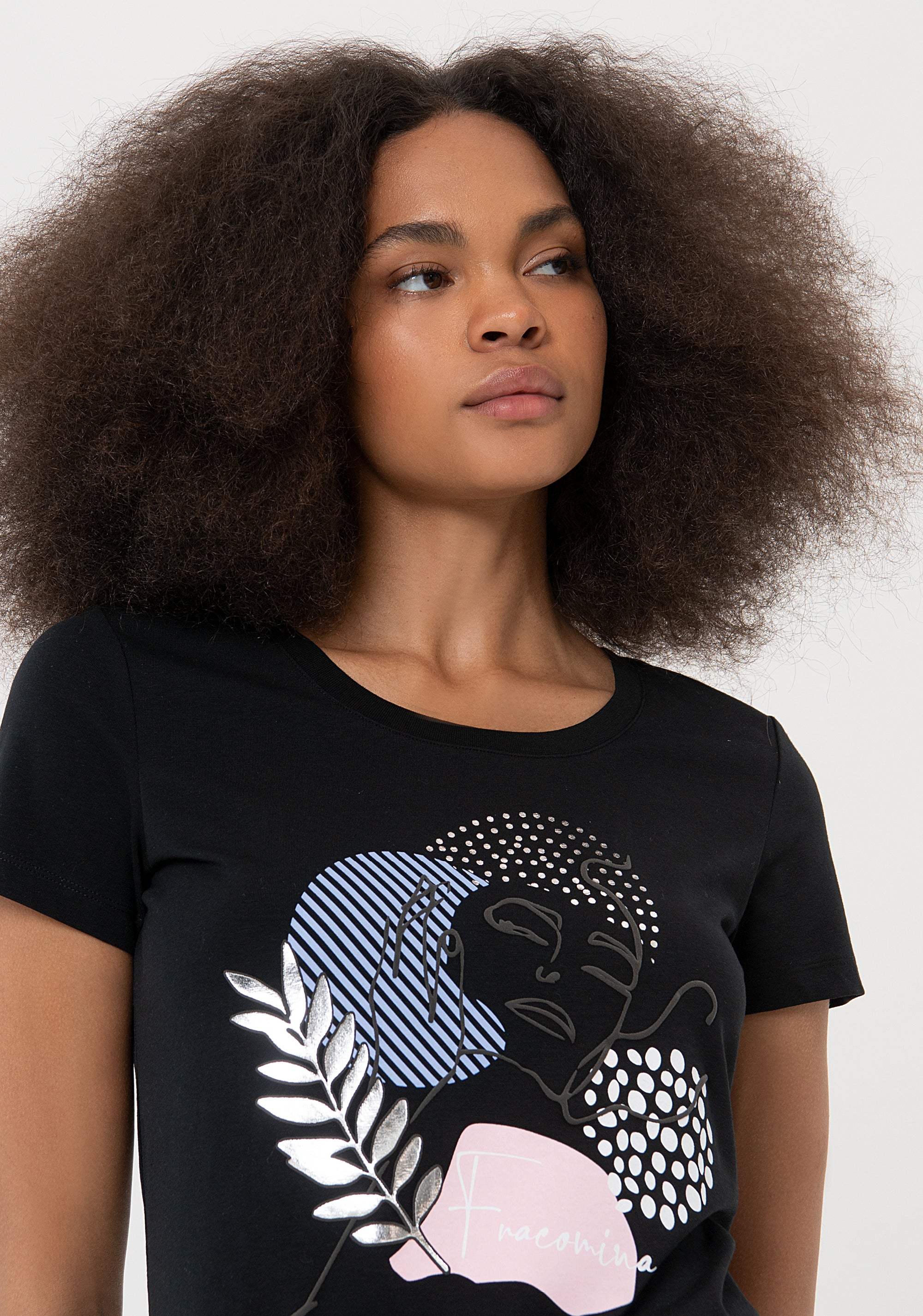 T-shirt regular in jersey FR24ST3004J401N5 Fracomina