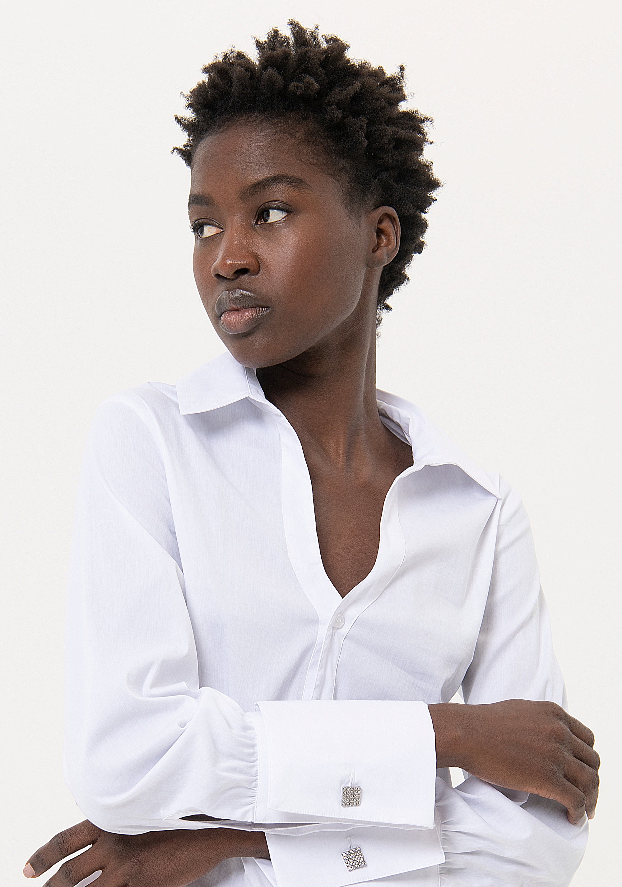 Camicia regular in popeline FR24ST6008W40201 Fracomina