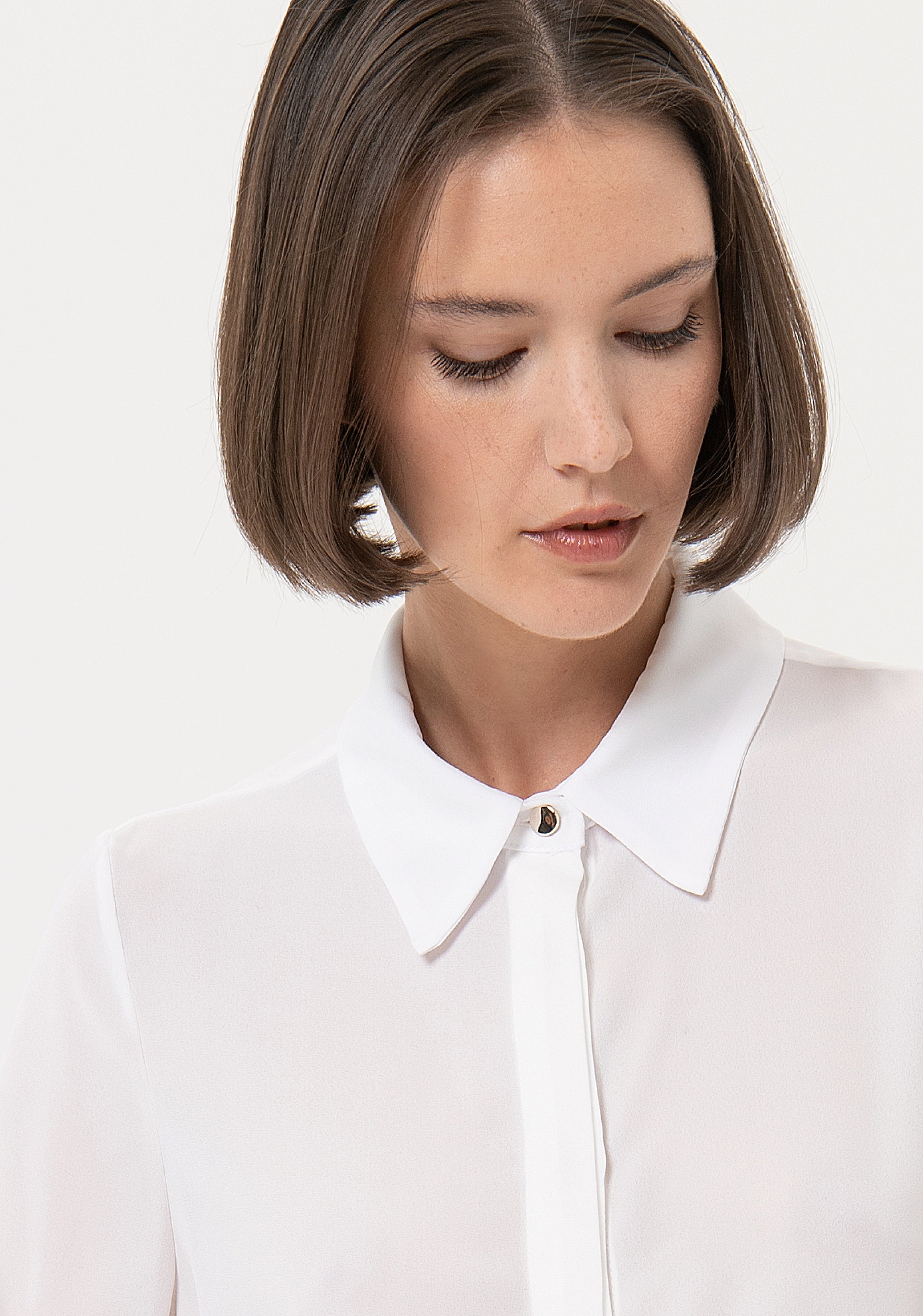 Camicia regular in georgette FR24ST6025W41201 Fracomina