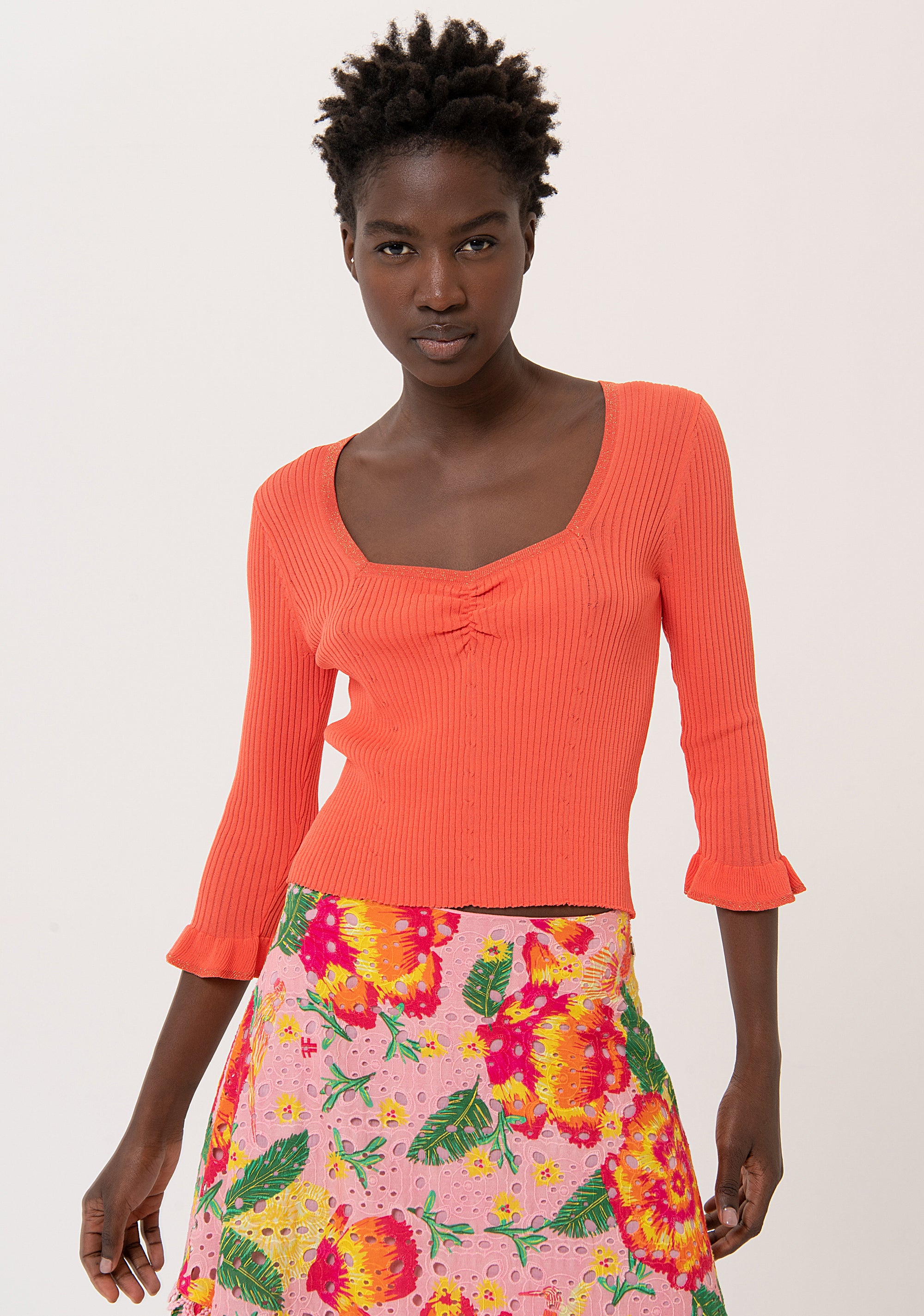 Maglia slim a costine FR24ST7007K416Q7 Fracomina